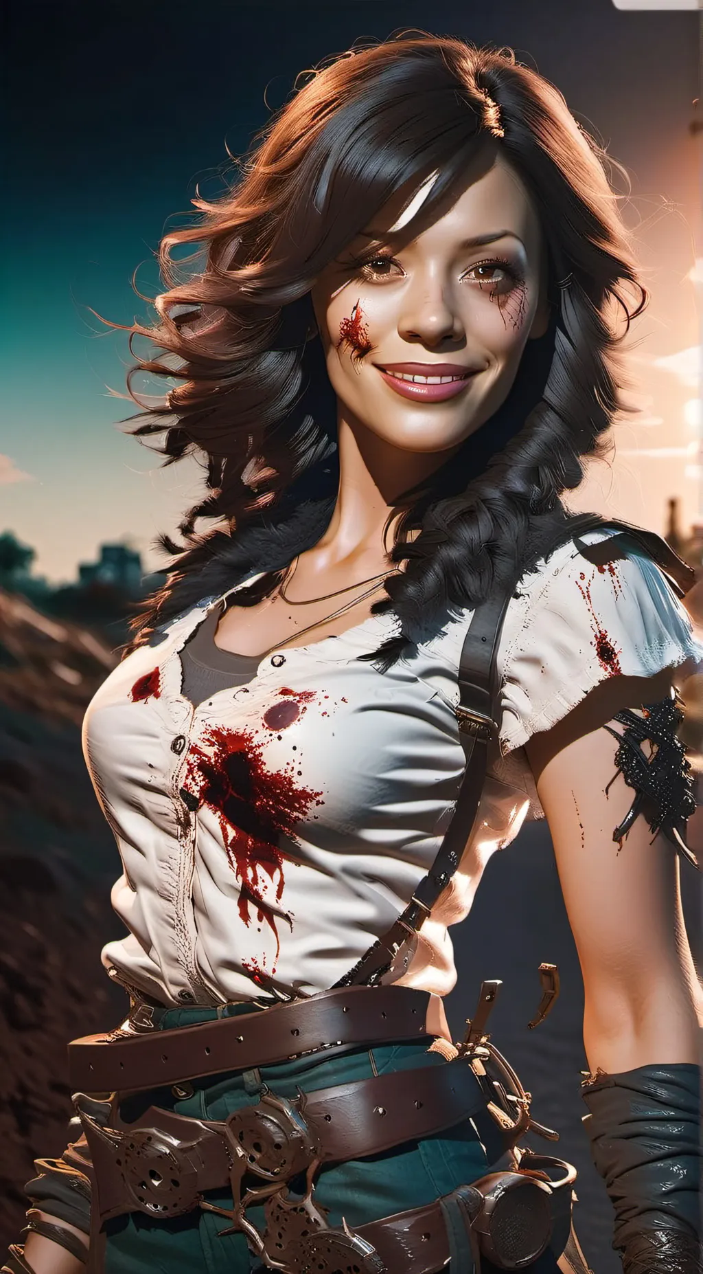 ai character: Laura|Zombie background