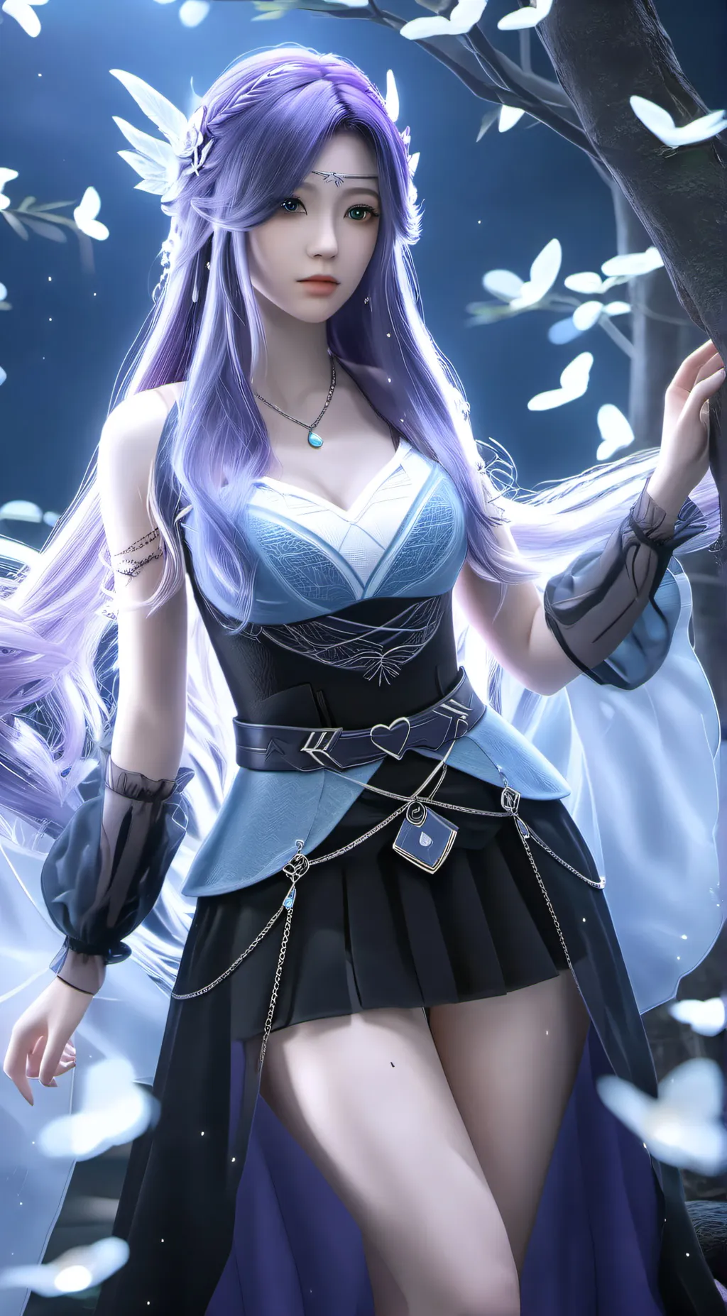 ai character: emerald Maddox  background