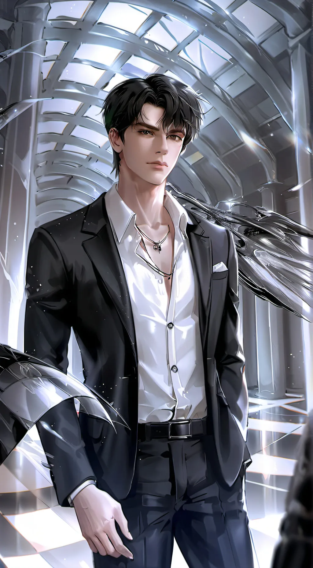 ai character: @.мαяк!♡♥︎ background