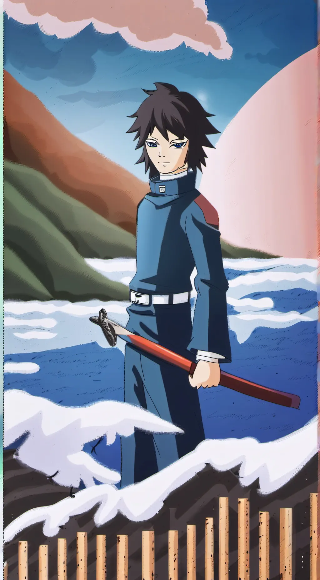 ai character: Giyuu and Tanjiro background