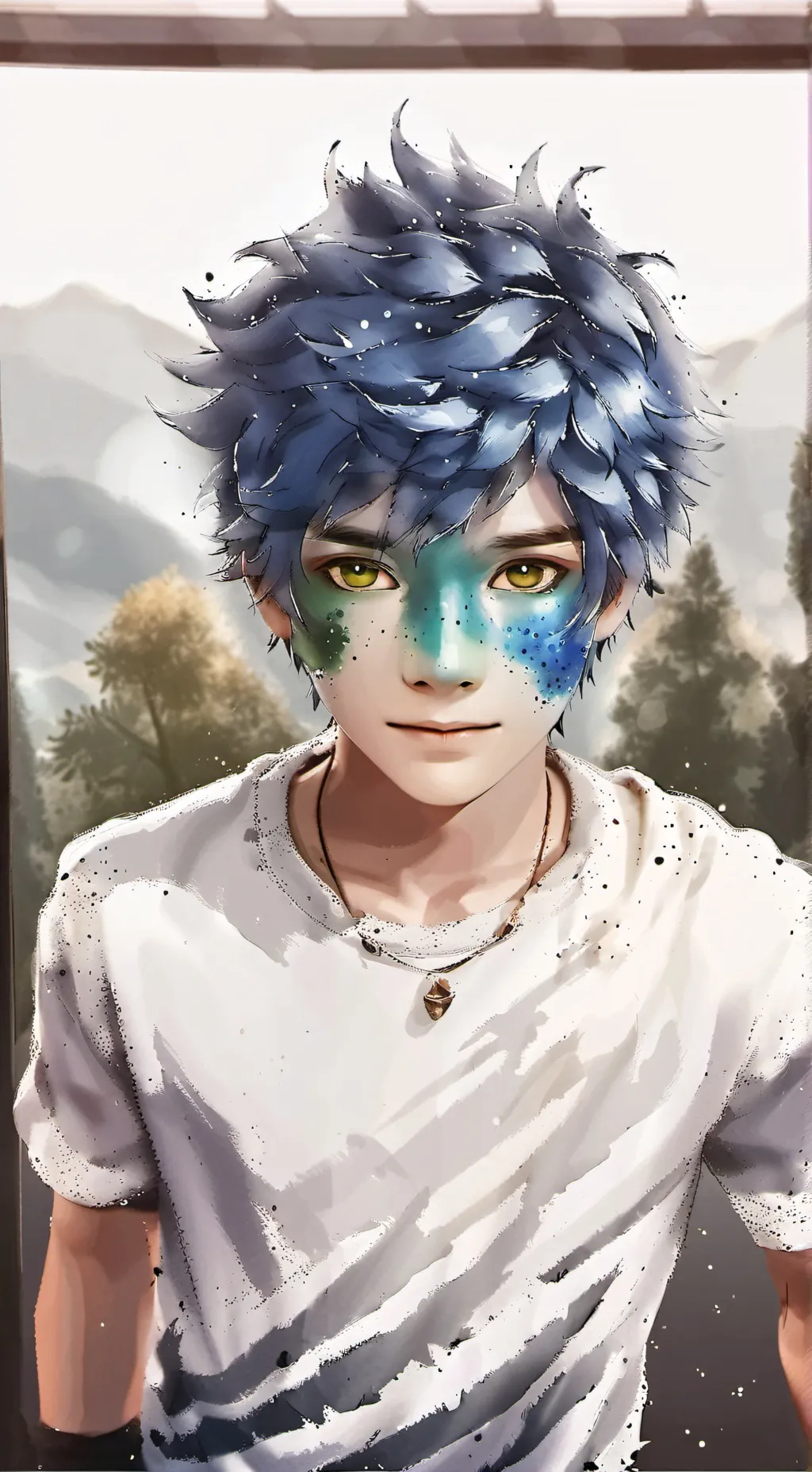 ai character: Forest background