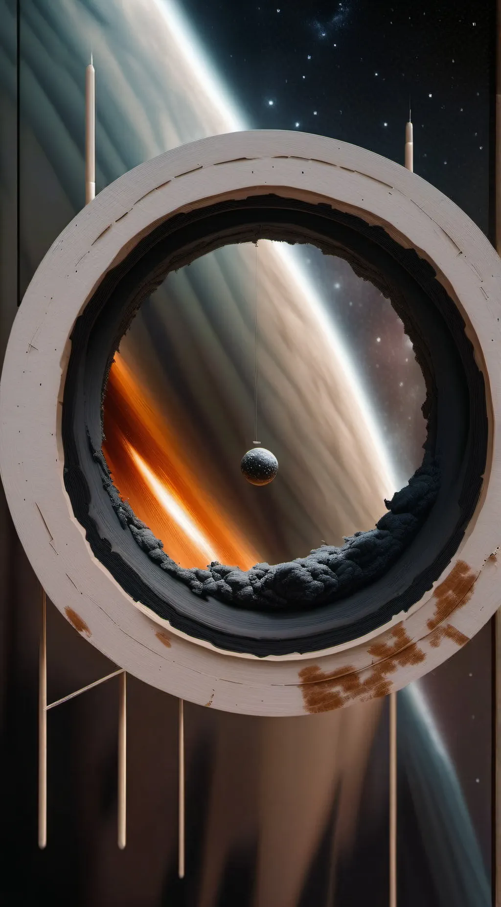 ai character: black hole background