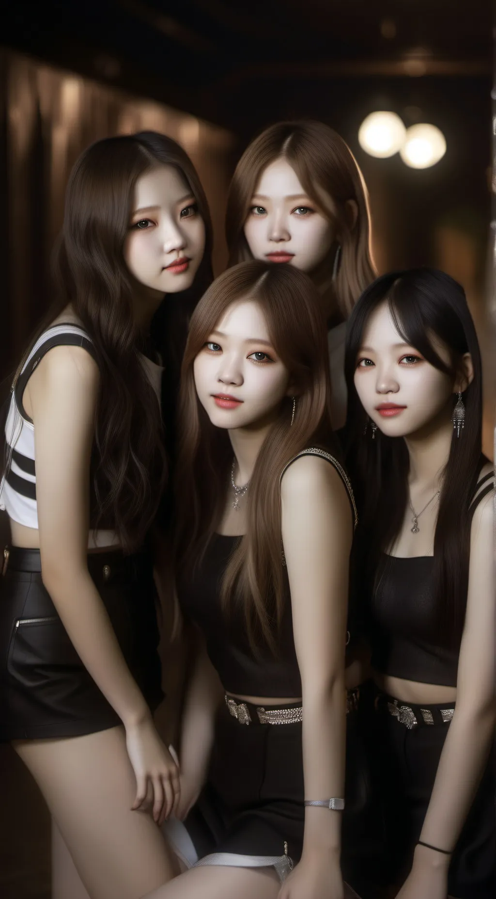 ai character: blackpink  background