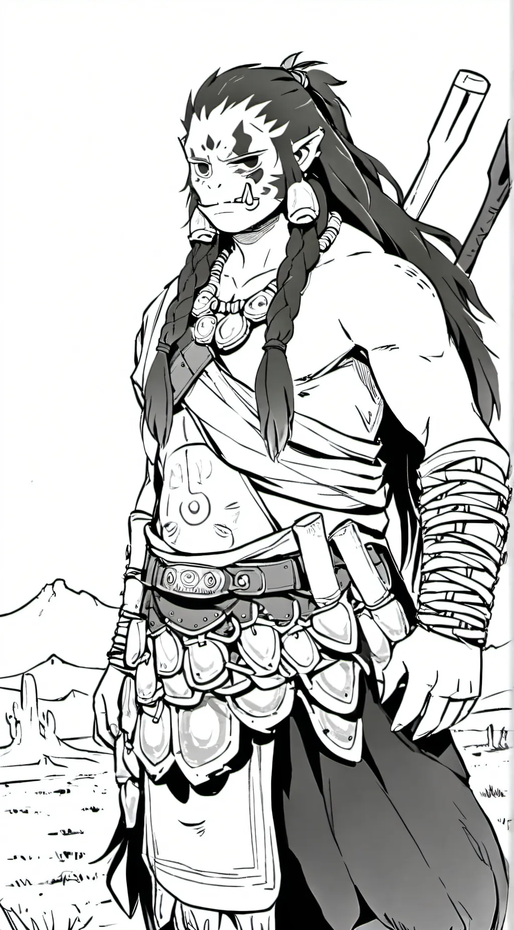 ai character: mearka  background