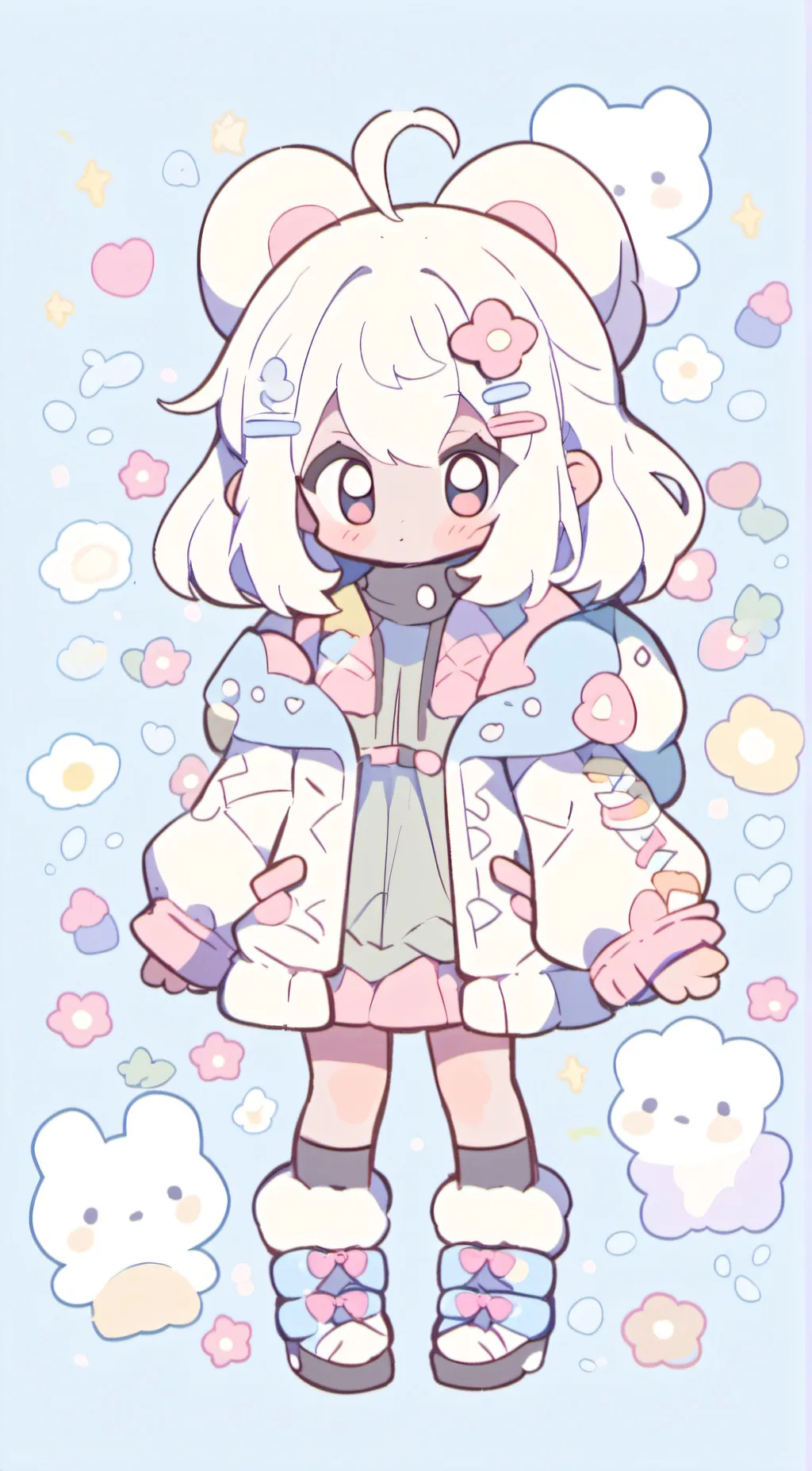 ai character: kumoki channn background