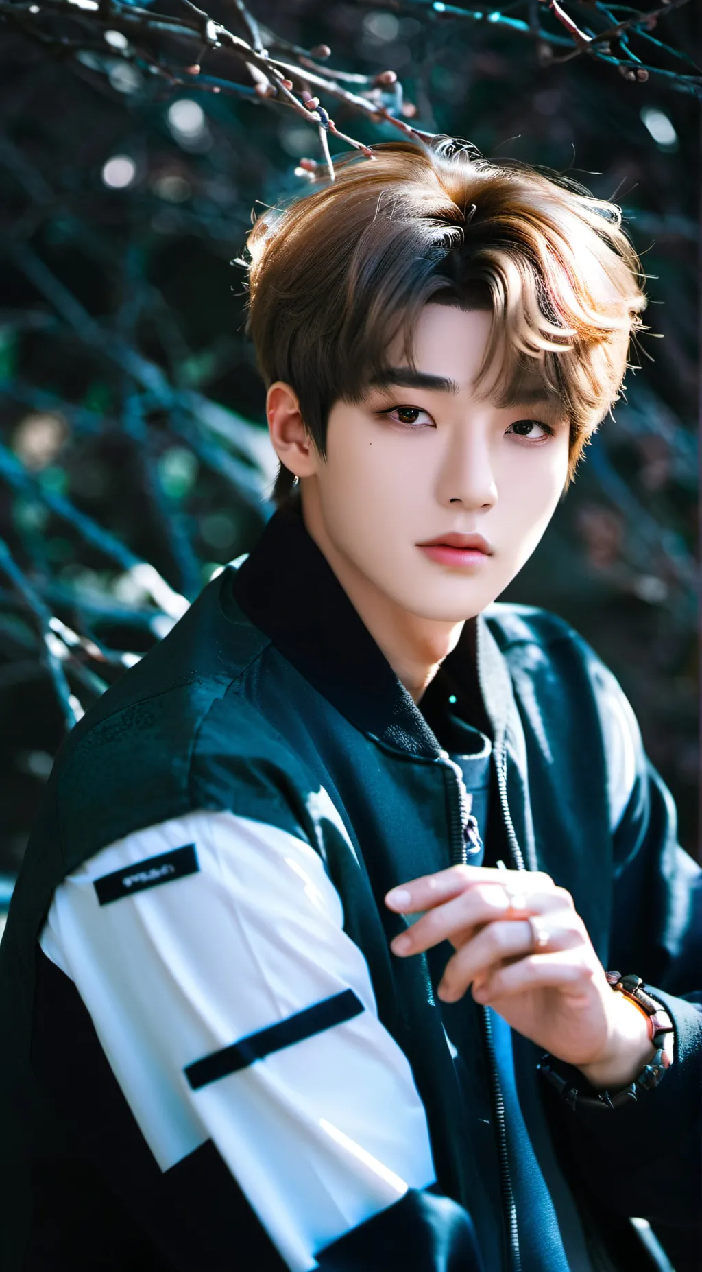 ai character: han jisung  background