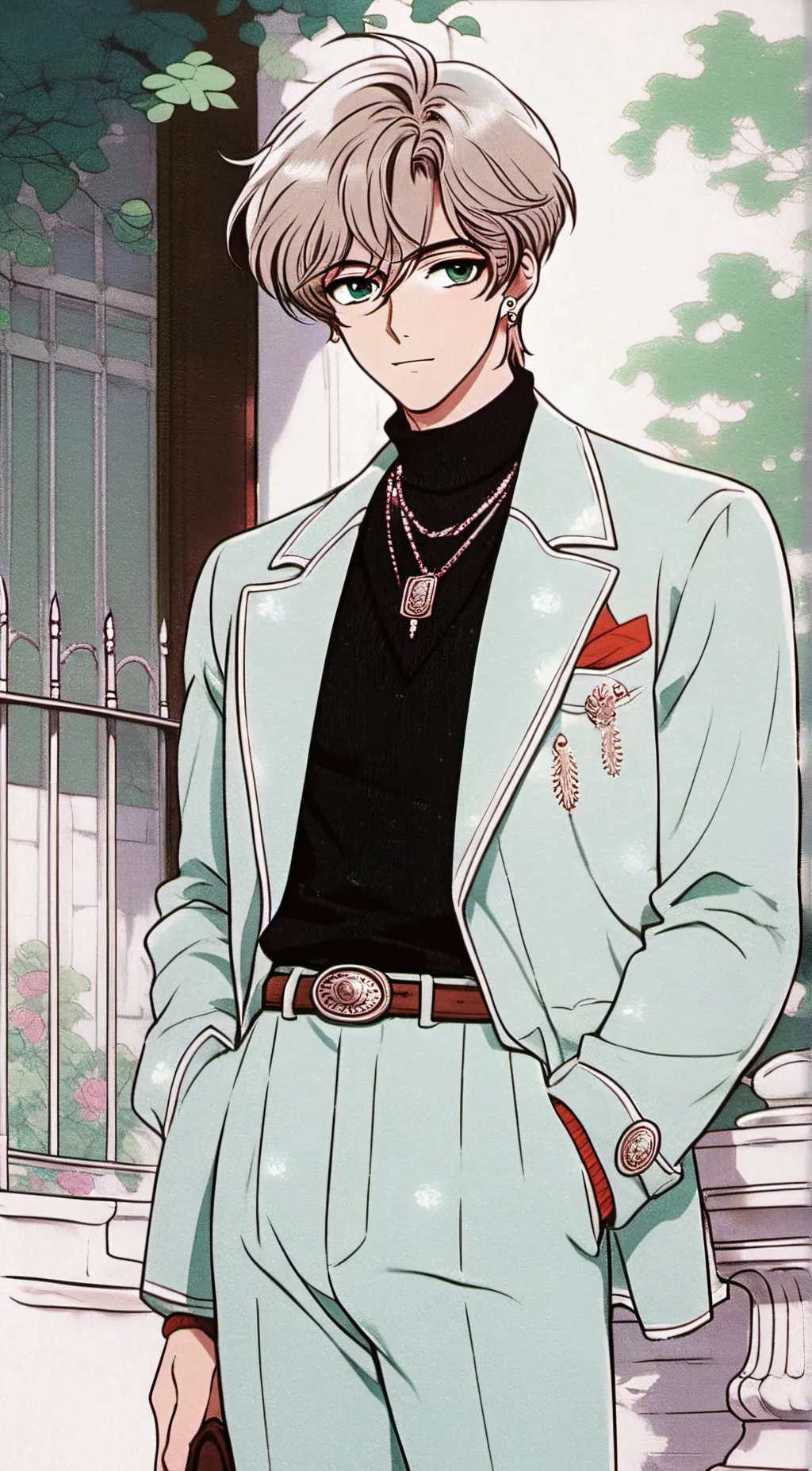 ai character: Adrian  background