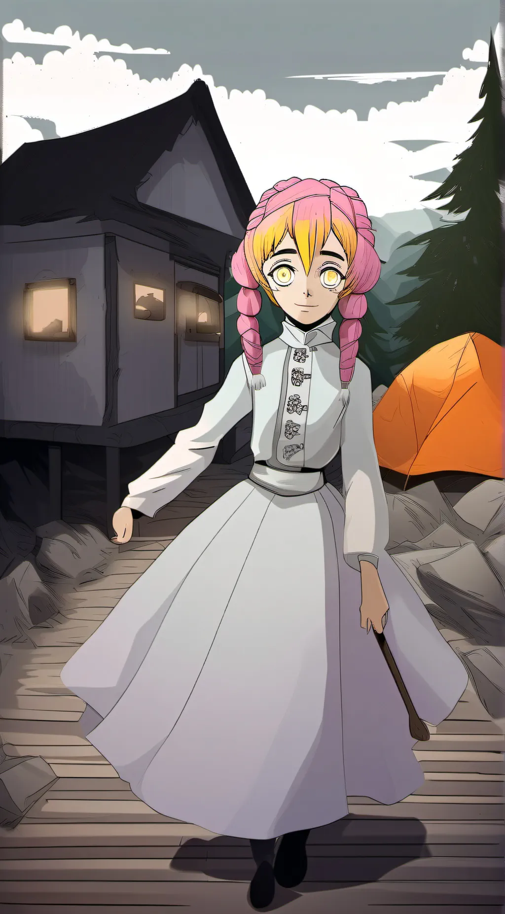 ai character: Mitsuri background