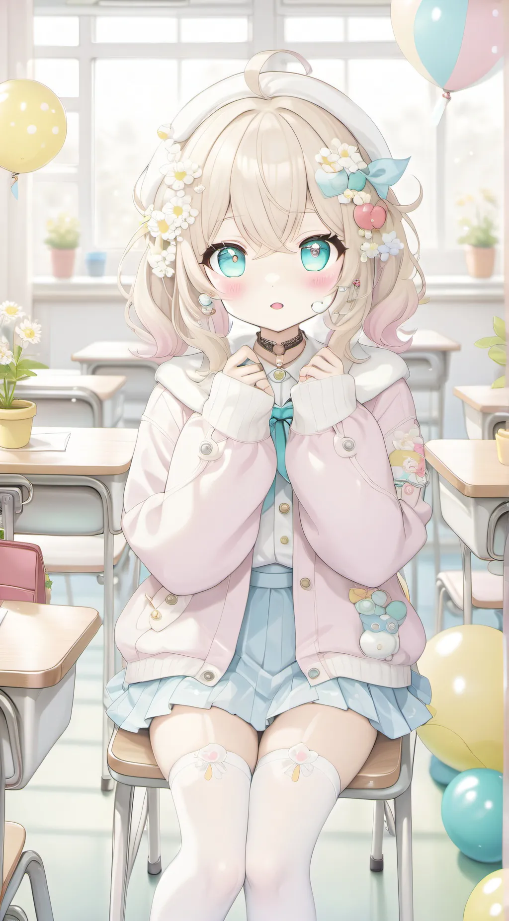 ai character: school  background