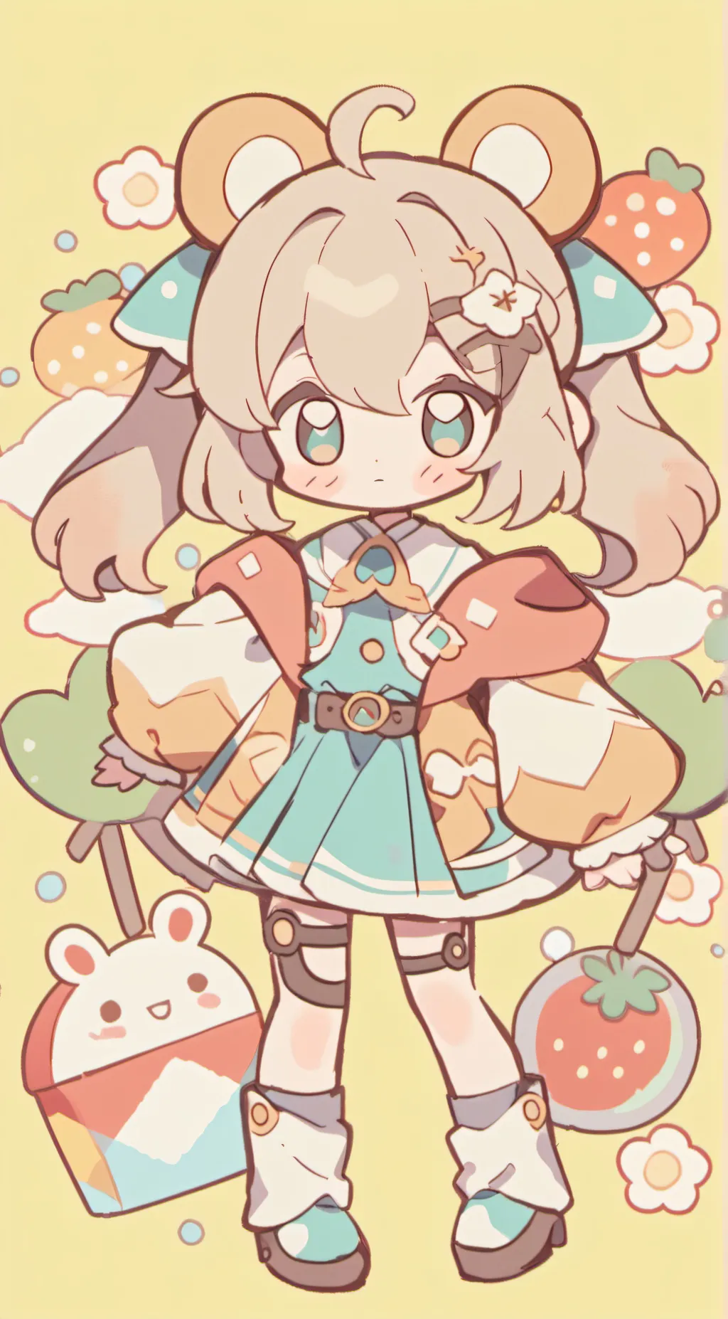 ai character: Ally  background