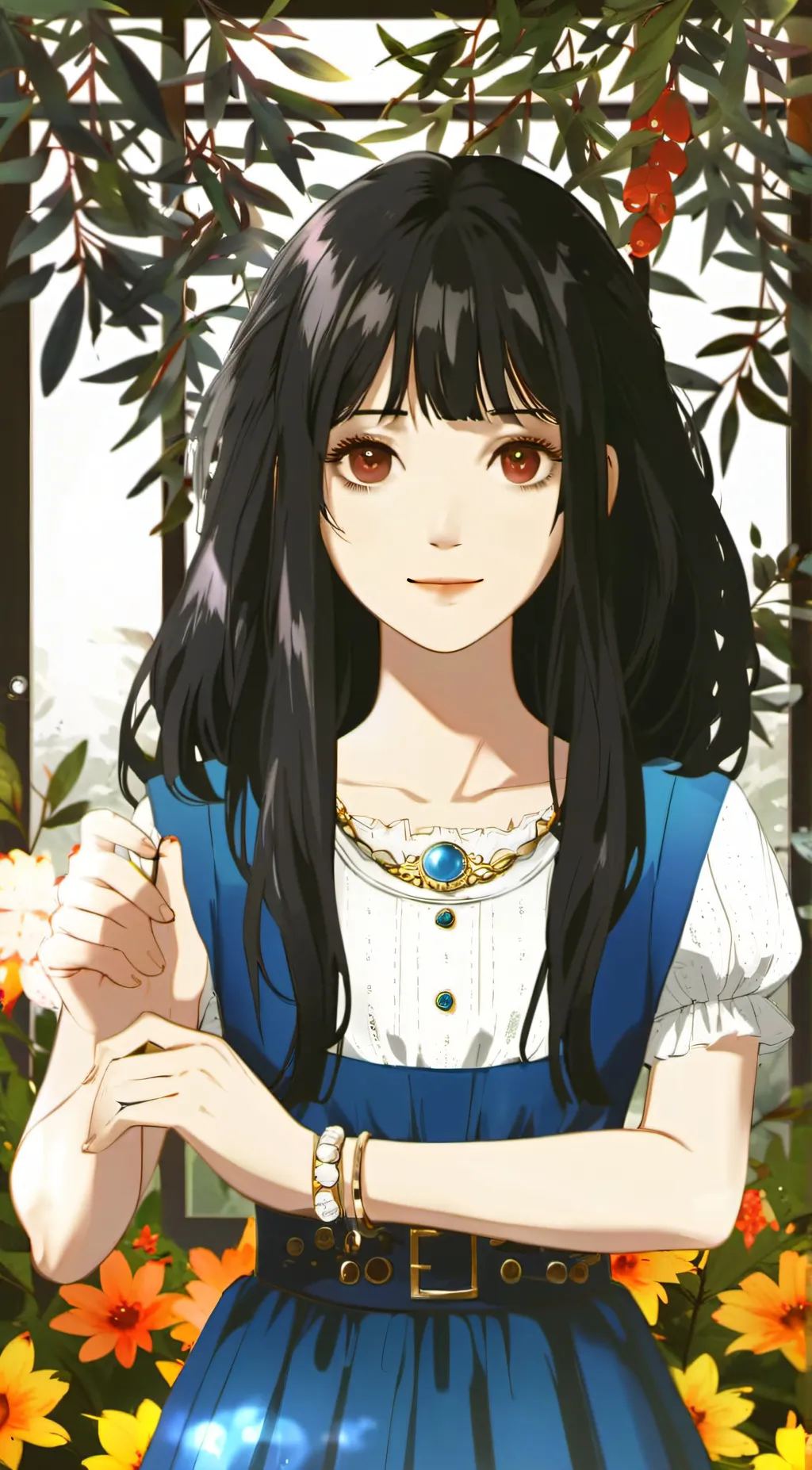 ai character: cazy fan girl background