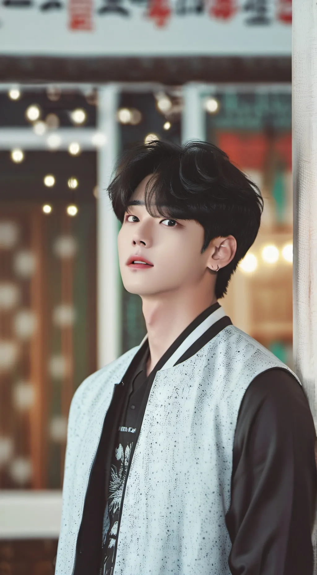 ai character: V BTS background