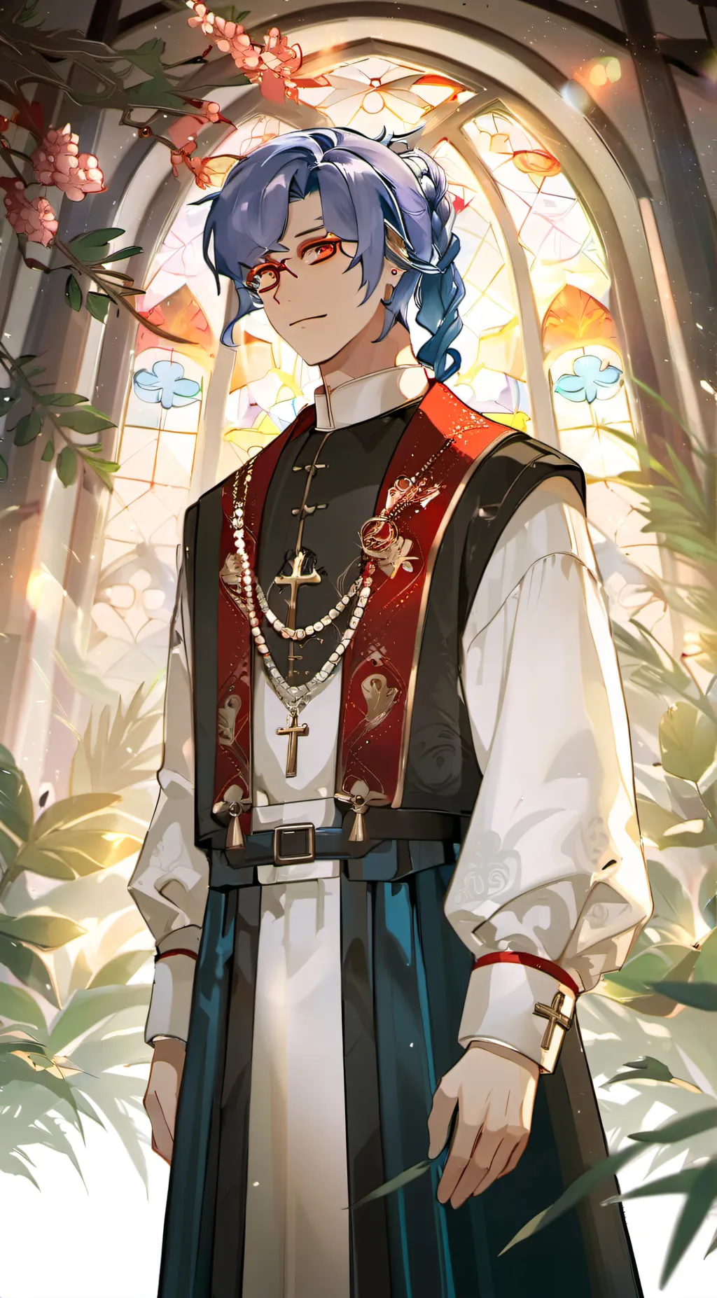 ai character: prieat wally background