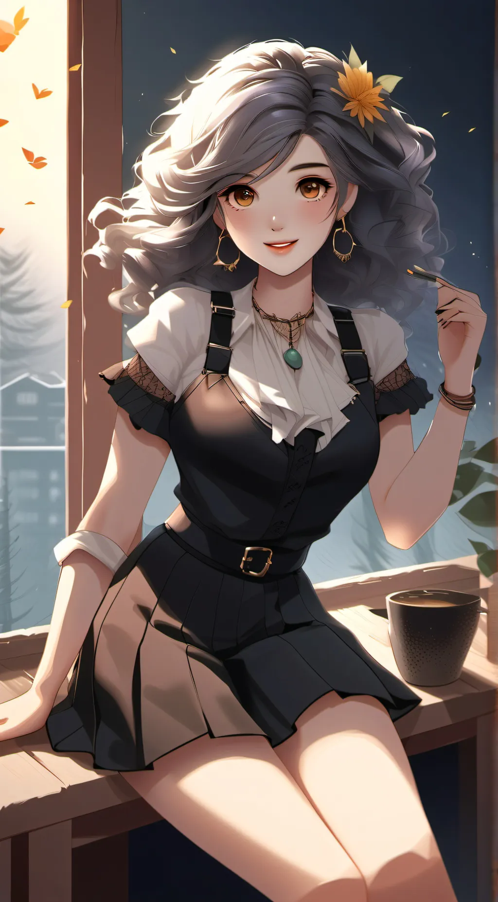 ai character: kiwi background