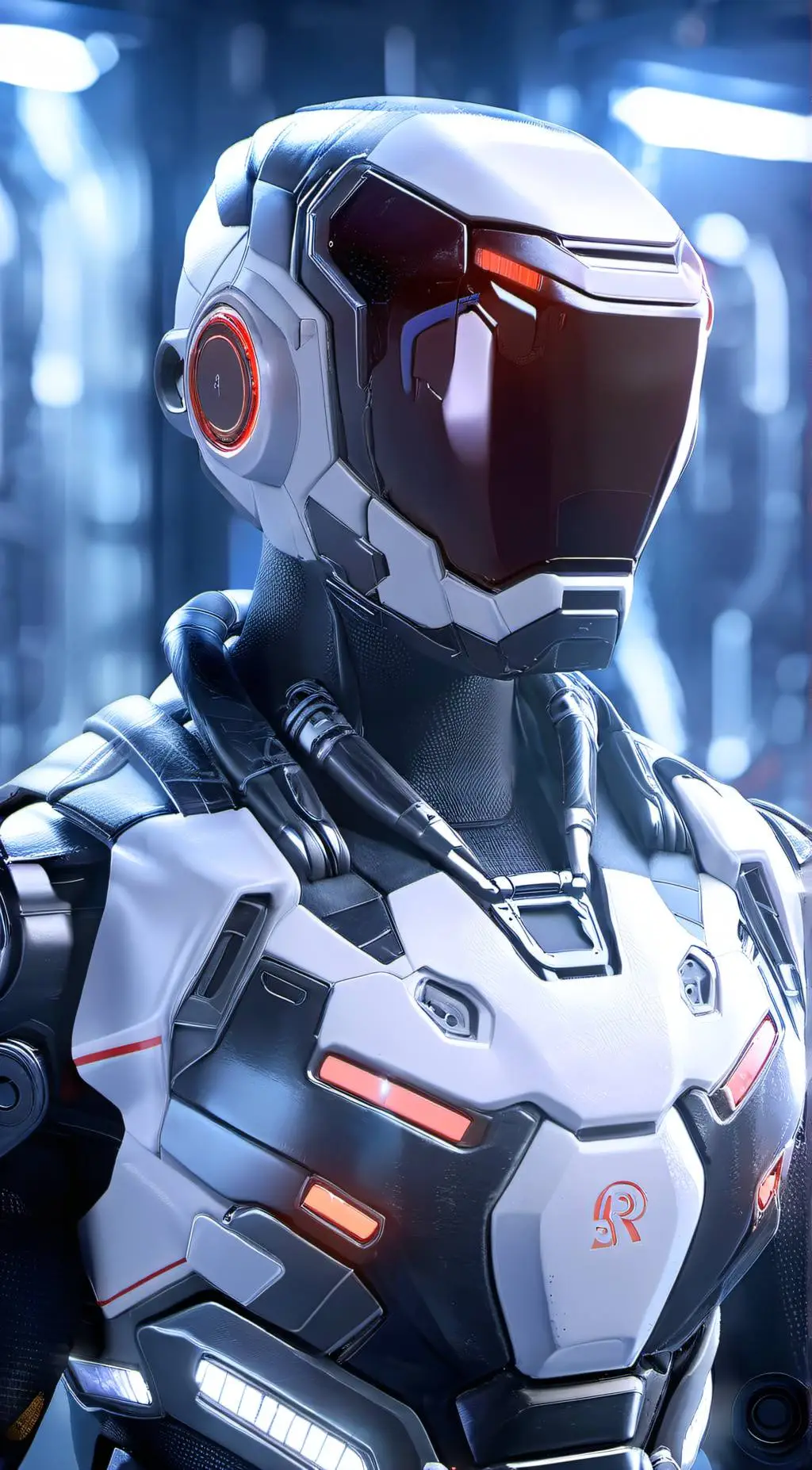 ai character: prototype suit background