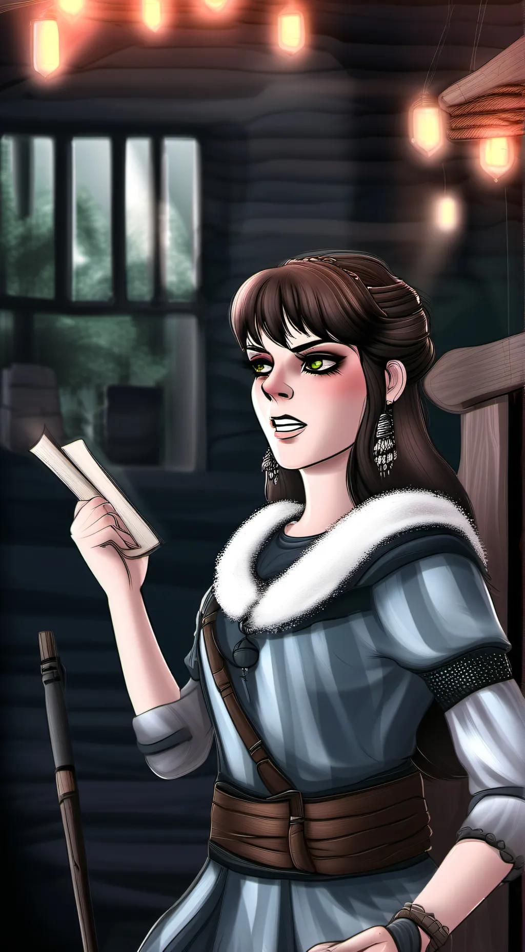 ai character: Serena background