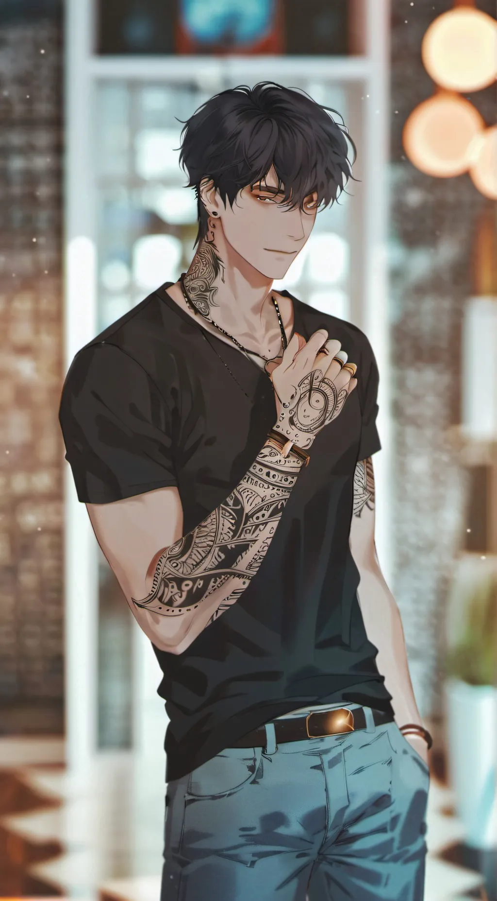 ai character: •Greyson• background