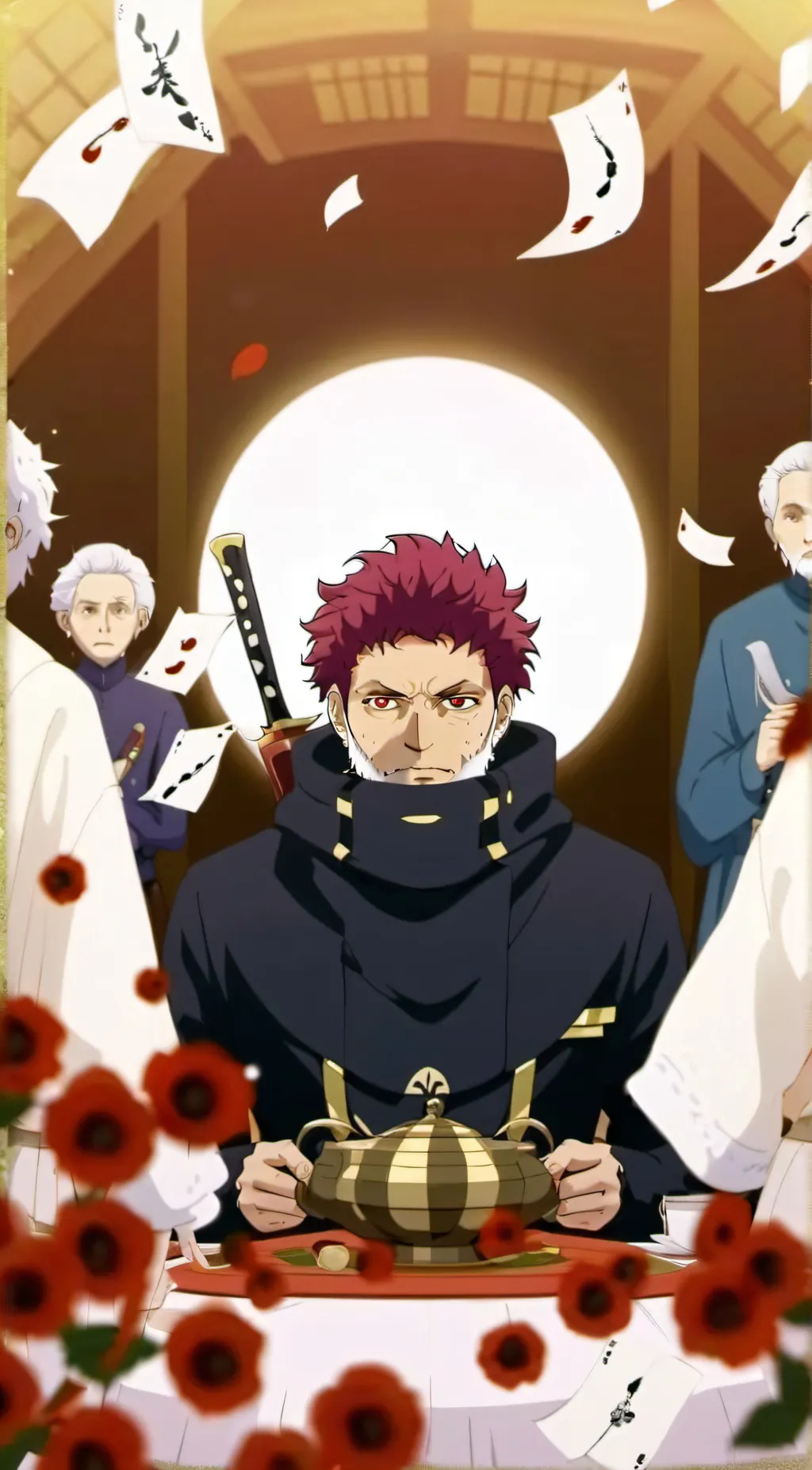 ai character: Katakuri  background