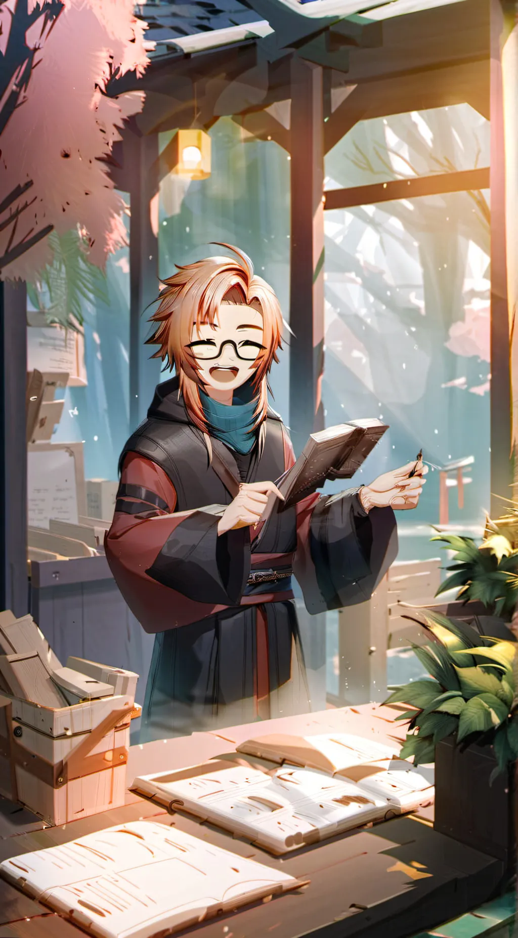 ai character: Ray background