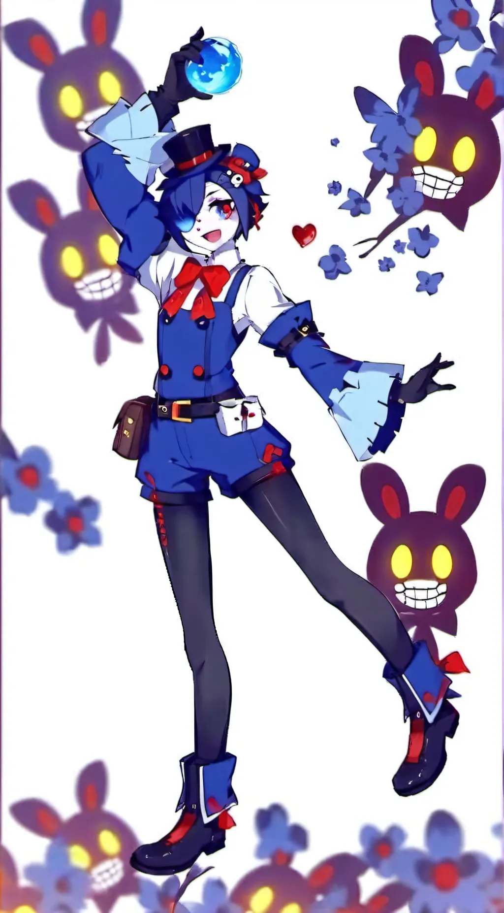 ai character: Moon background