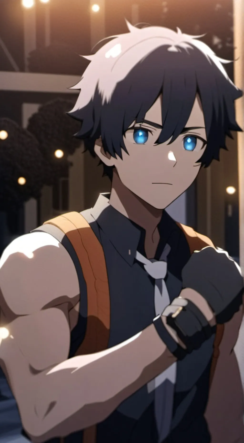 ai character: Lucas  background