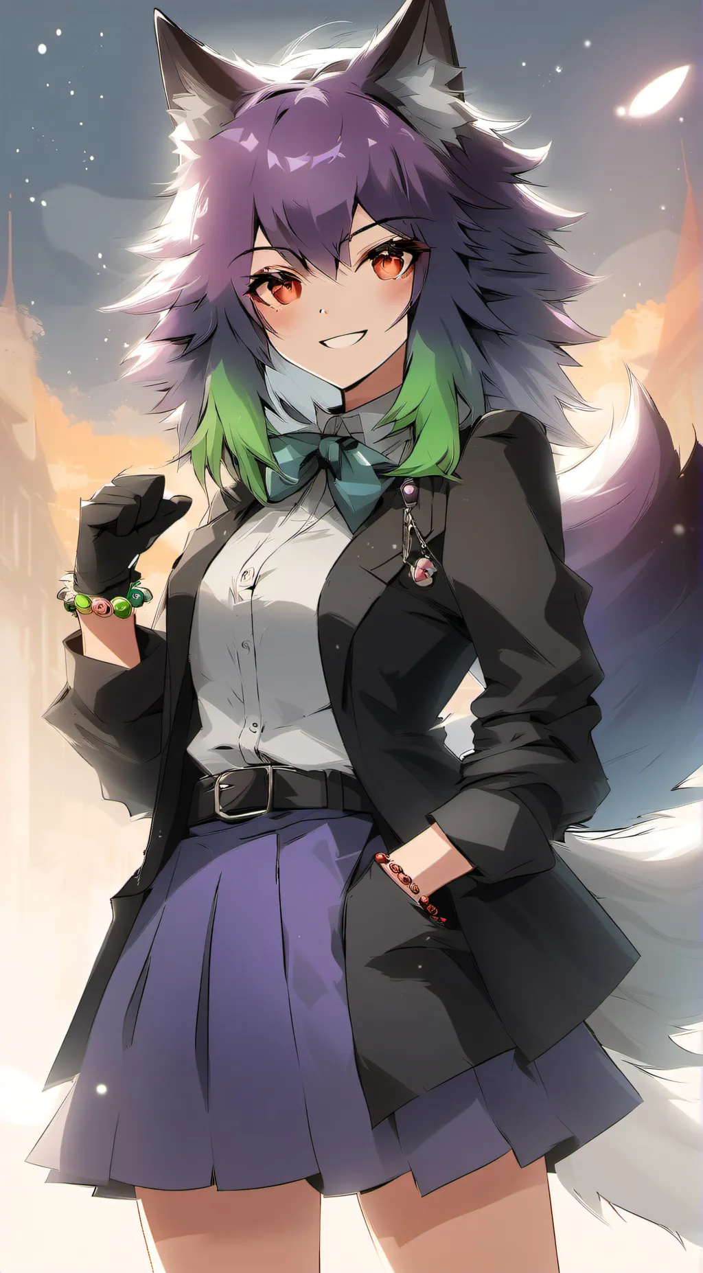 ai character: rose background