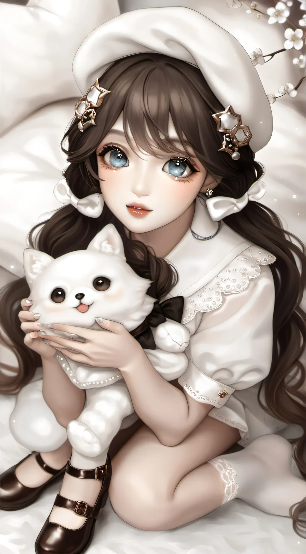 ai character: Avery angel 🥰🥰 background