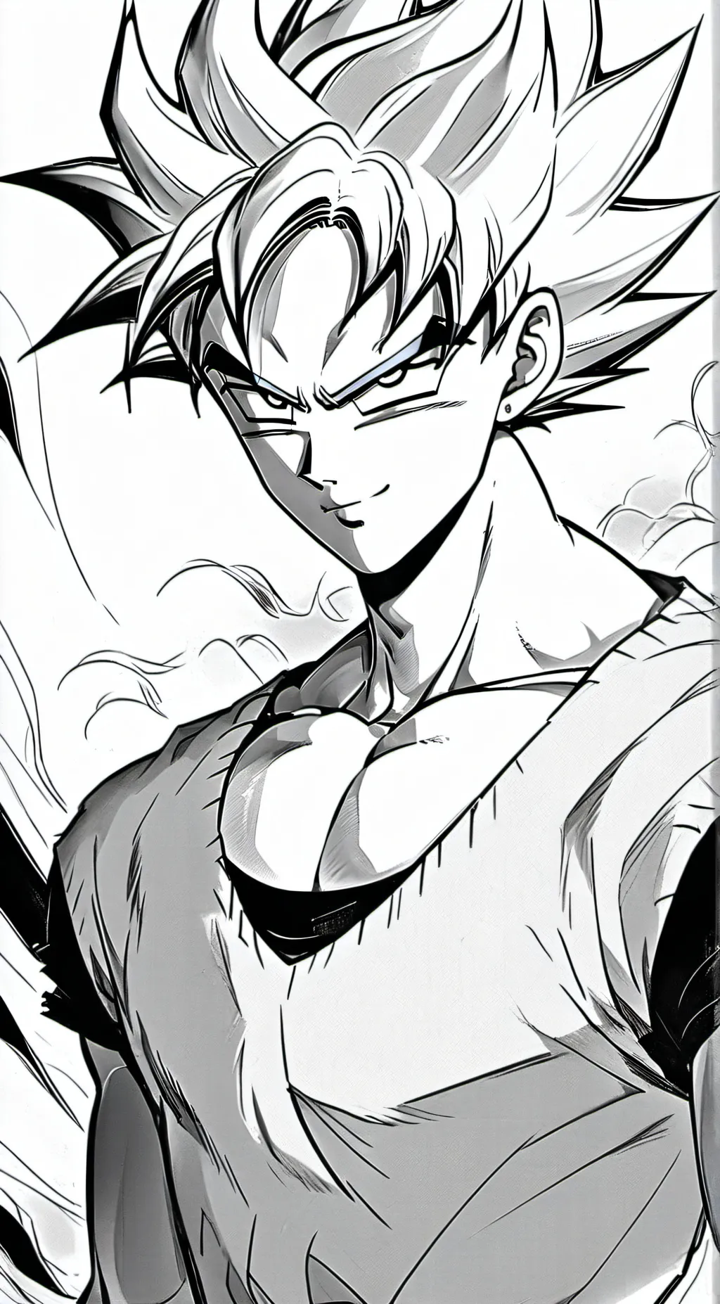 ai character: ssj goku  background
