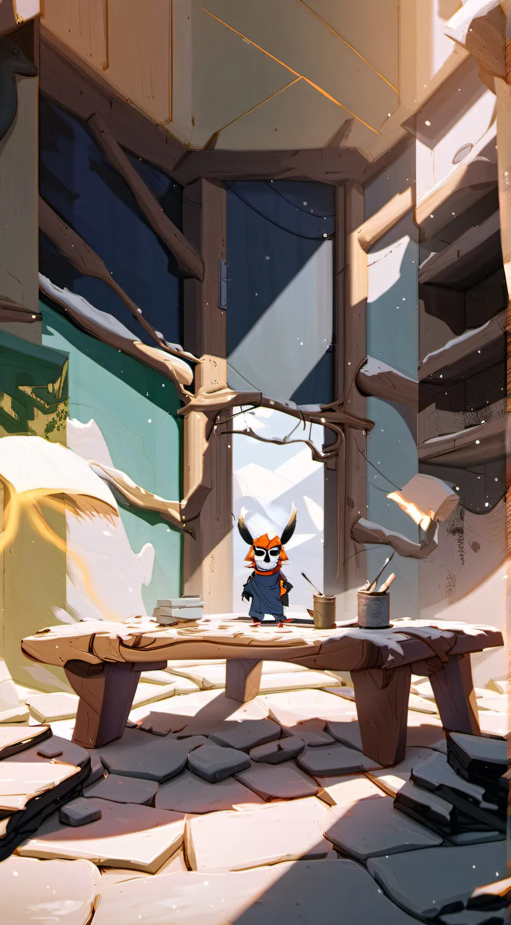 ai character: Smileing critters background