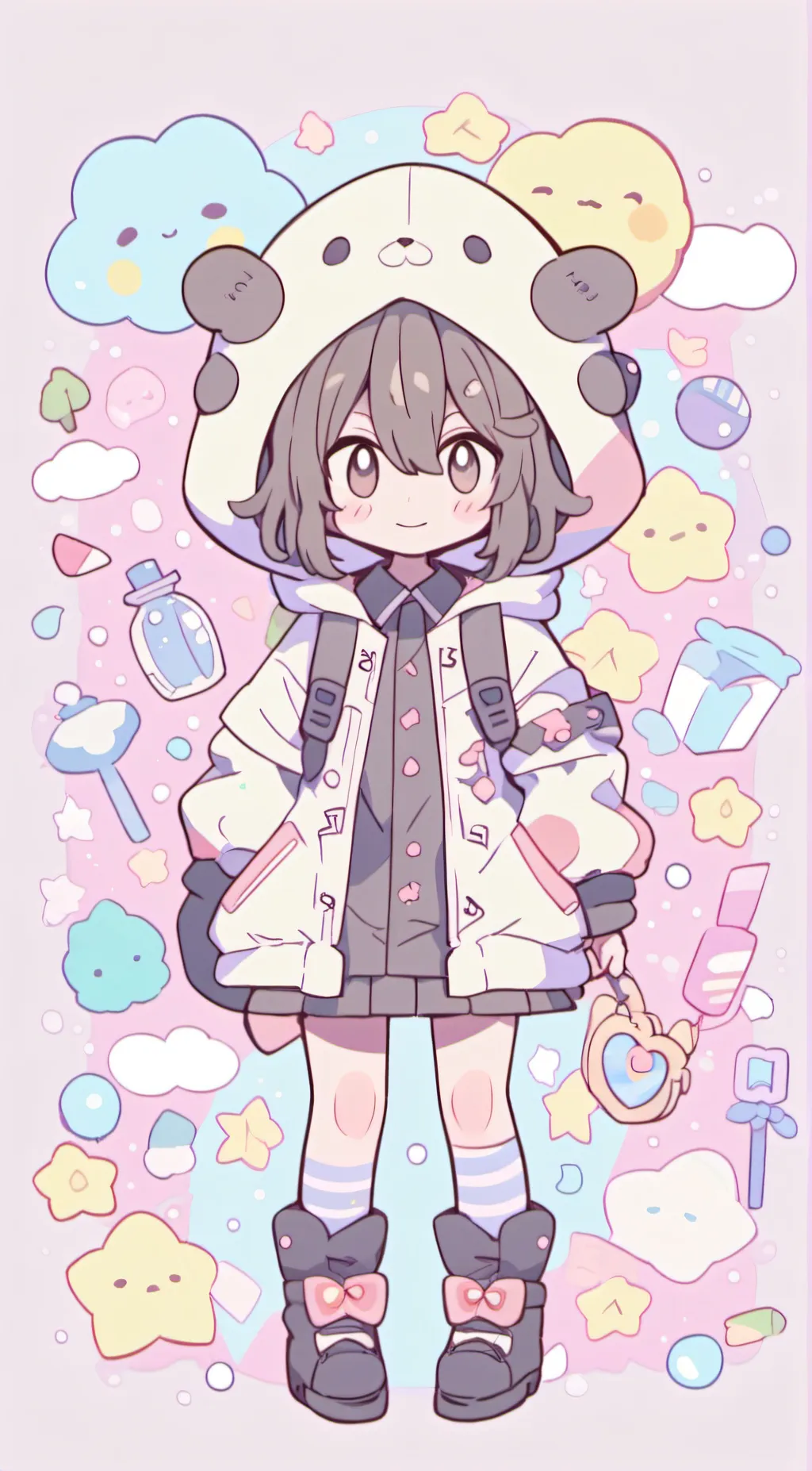 ai character: Luna background