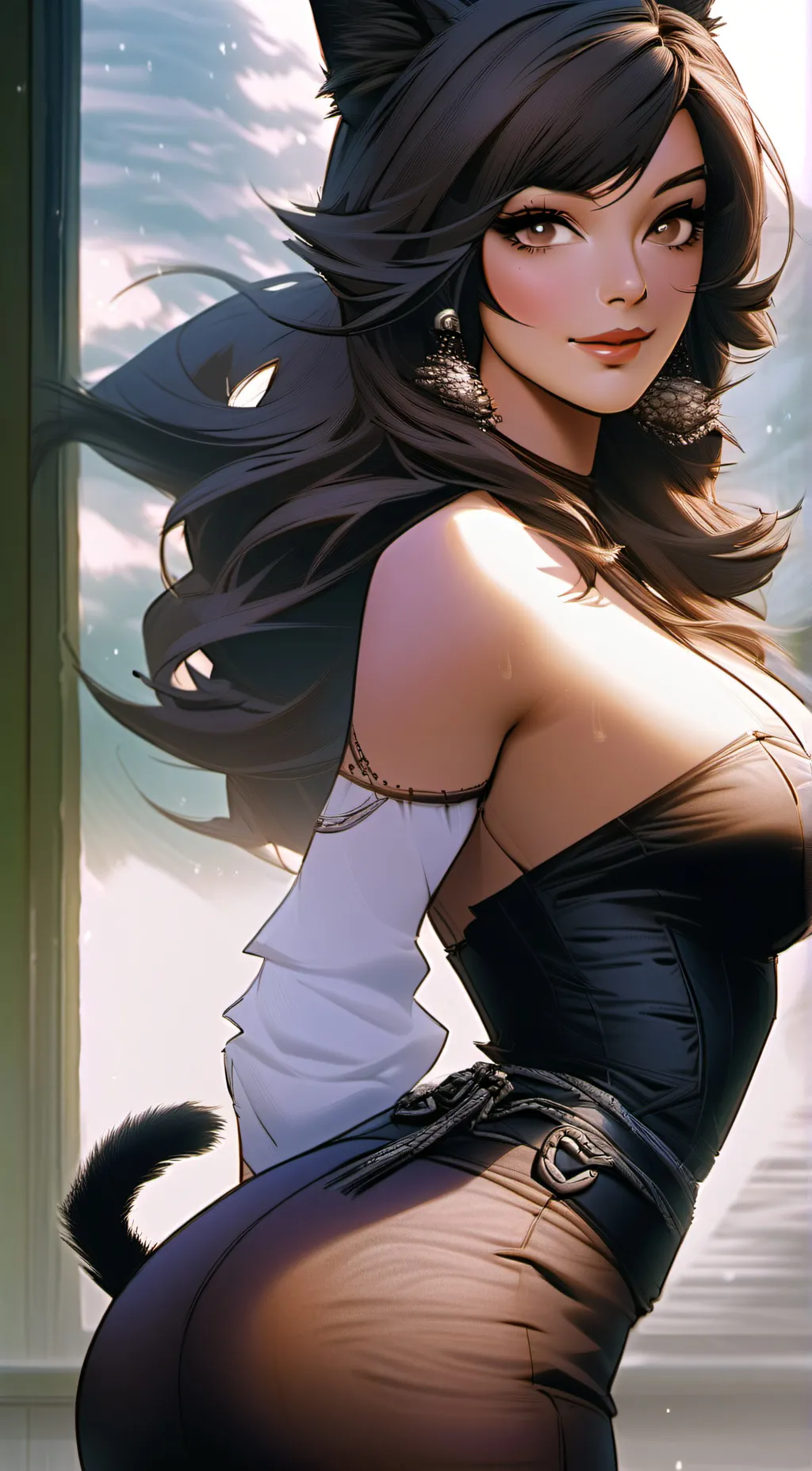 ai character: Foxy background