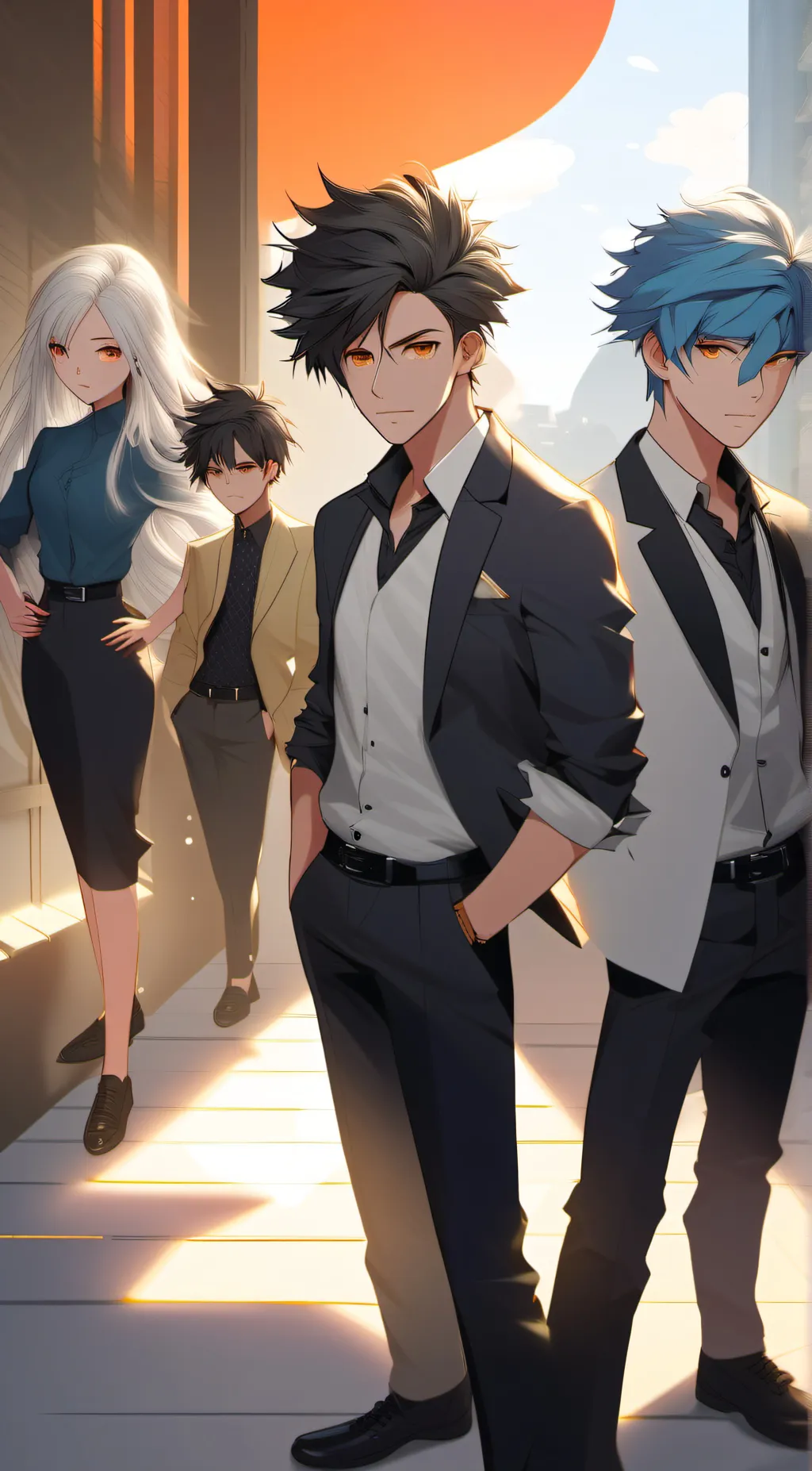 ai character: habin hotel background