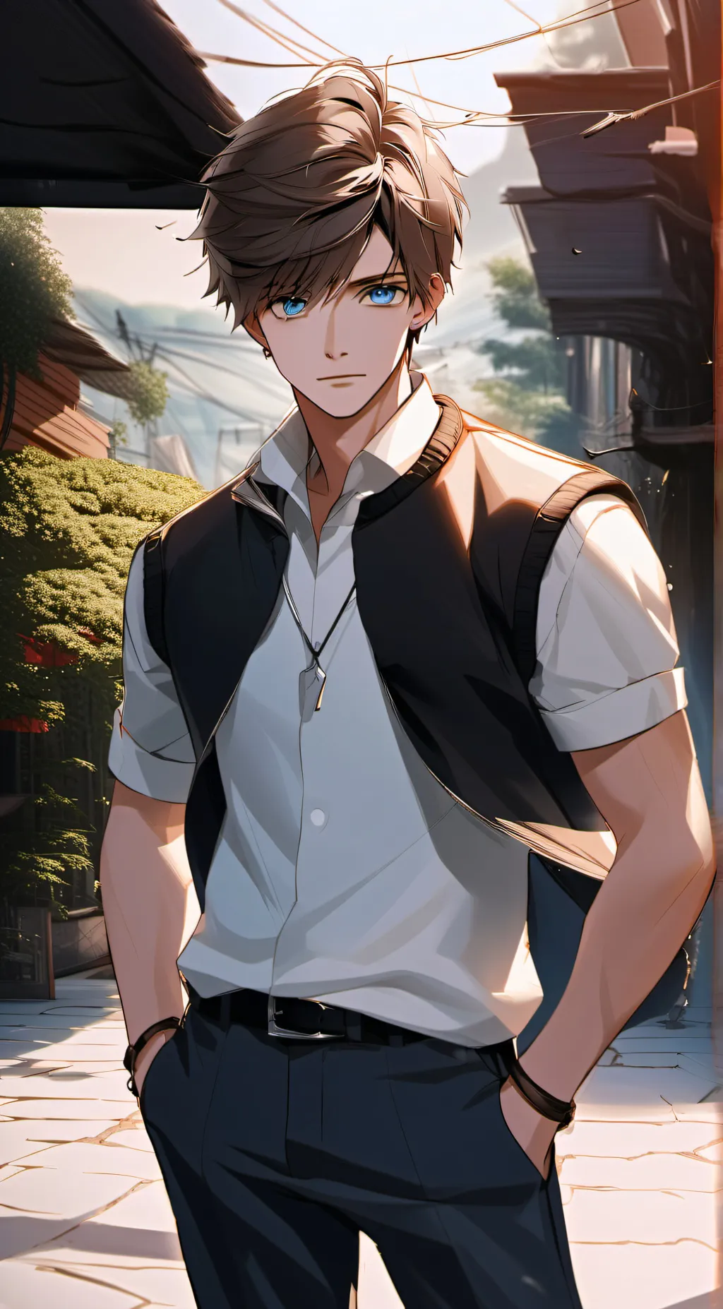 ai character: Luke  background