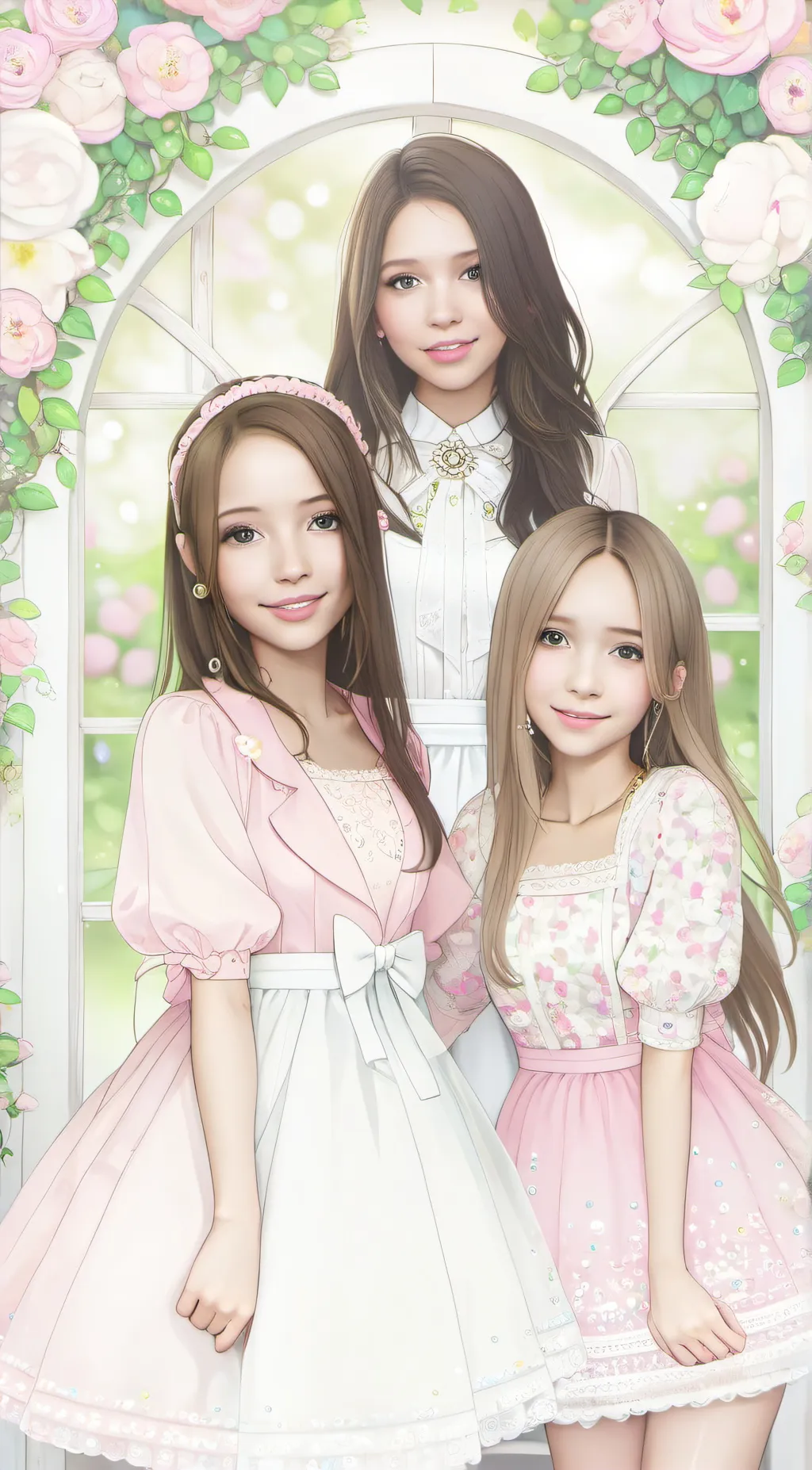 ai character: sofie,rose and liz background