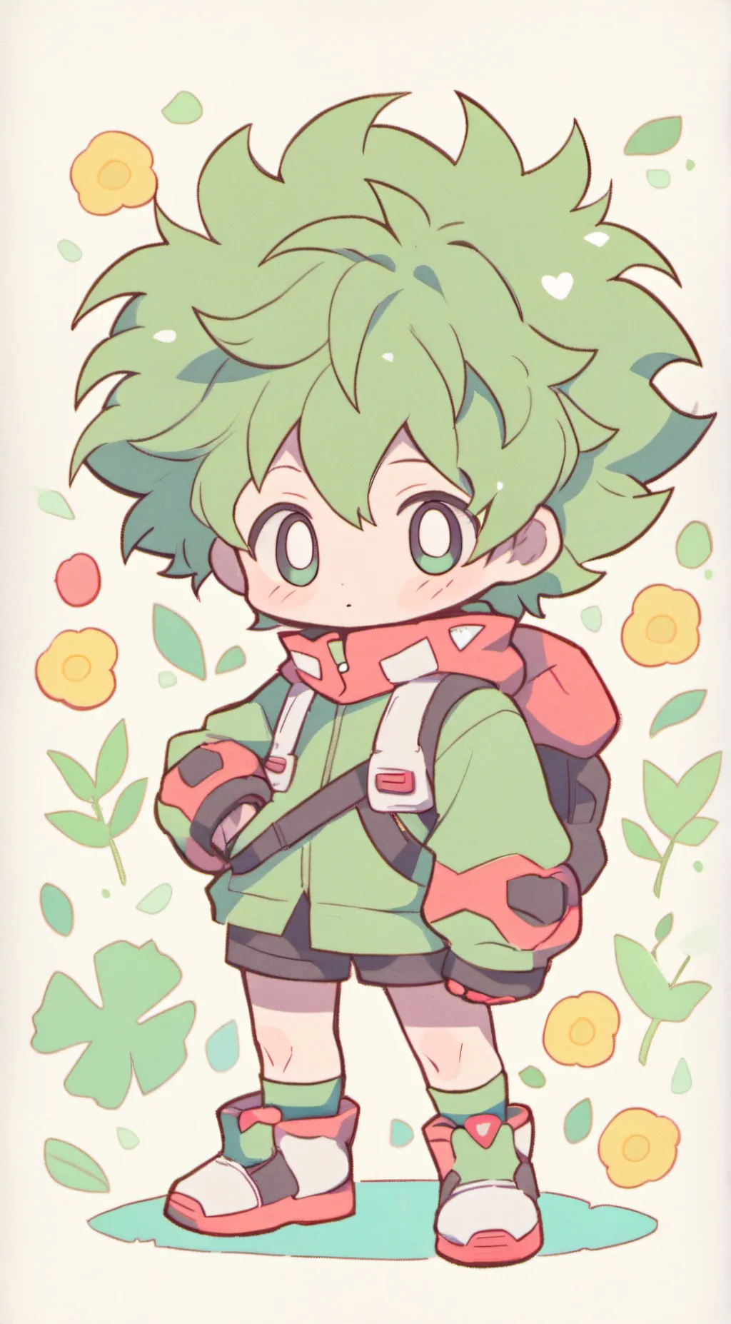 ai character: Deku background