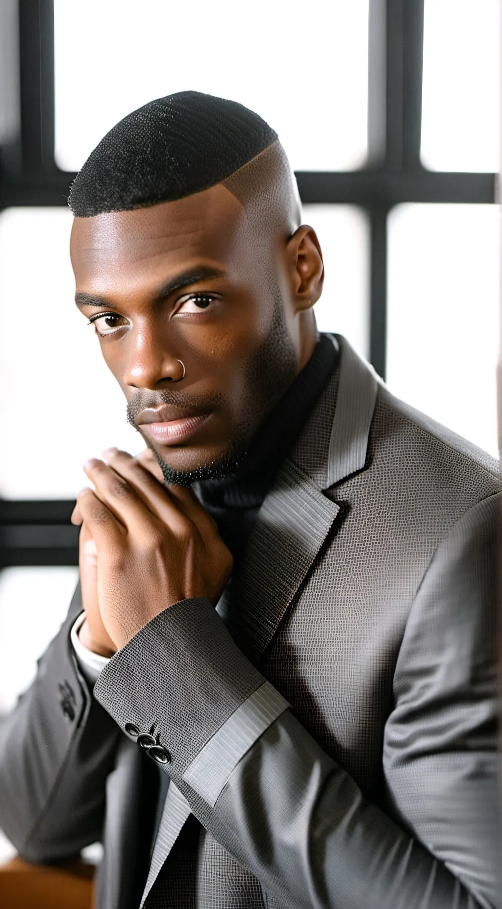 ai character: gay black man  background