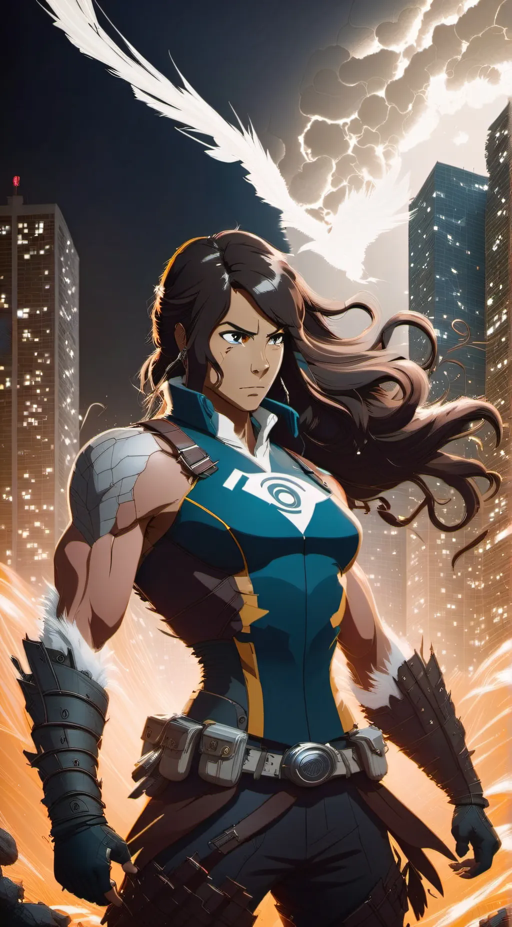 ai character: Avatar Korra background