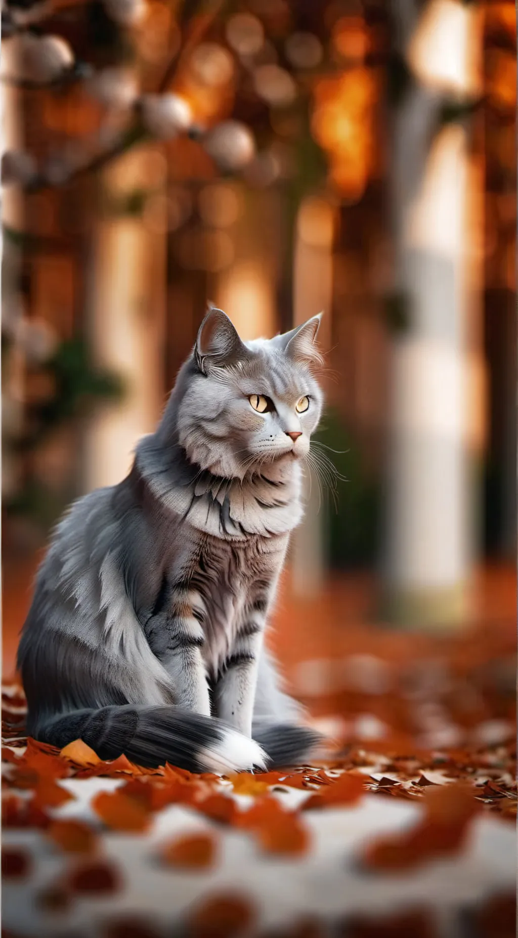 ai character: Paws of fire background