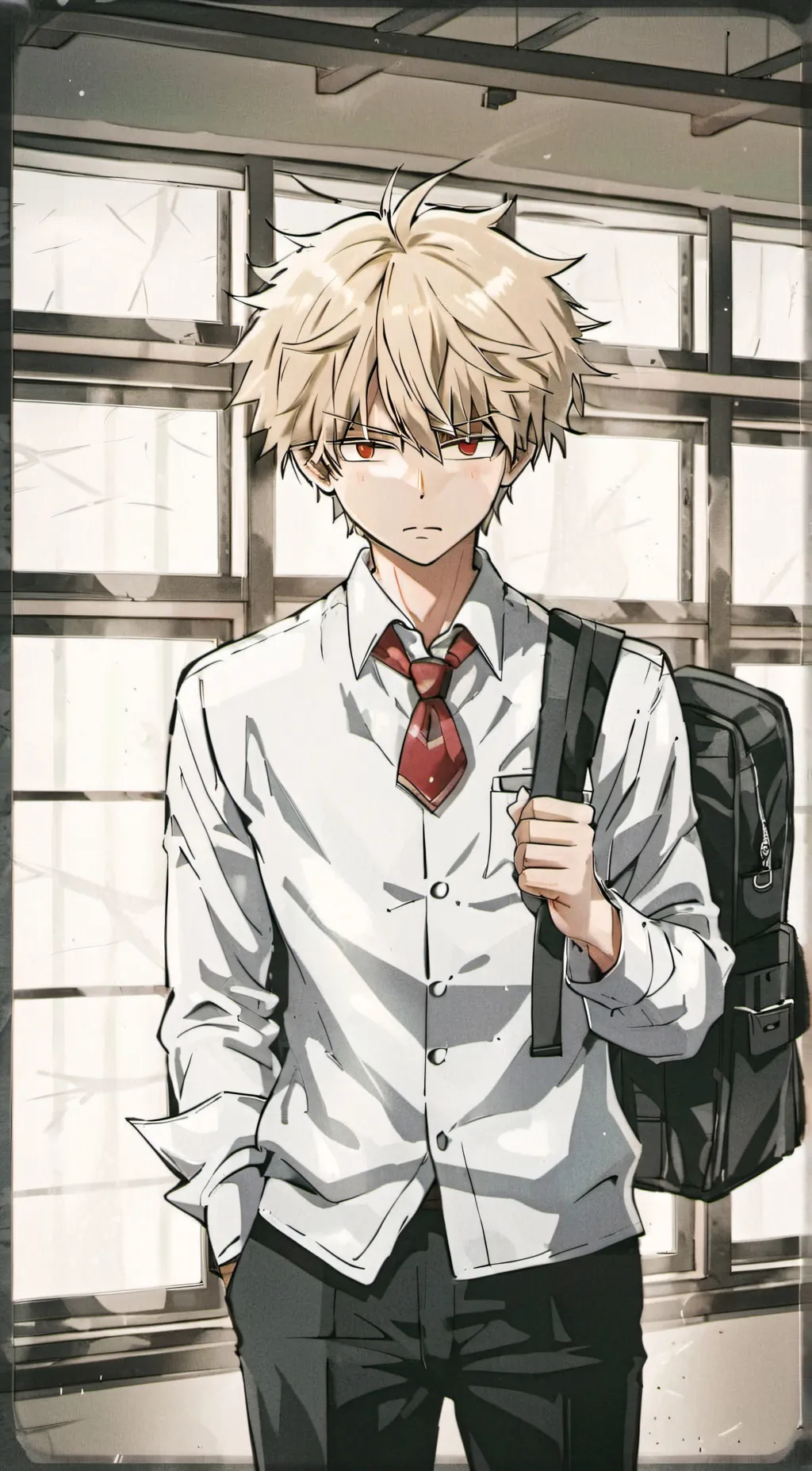 ai character: Bakugo  background