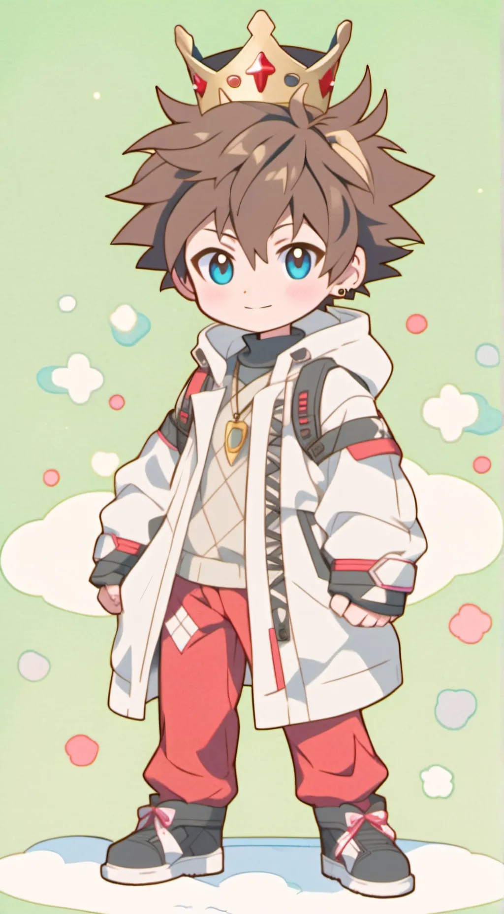 ai character: Sora KingdomHearts background