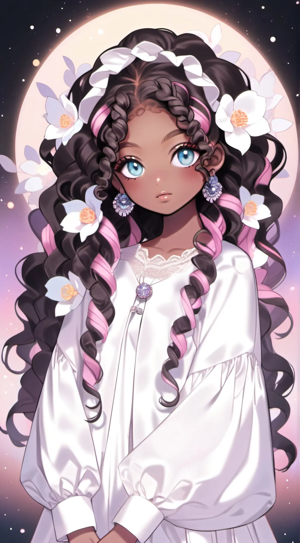 ai character: Blossom background