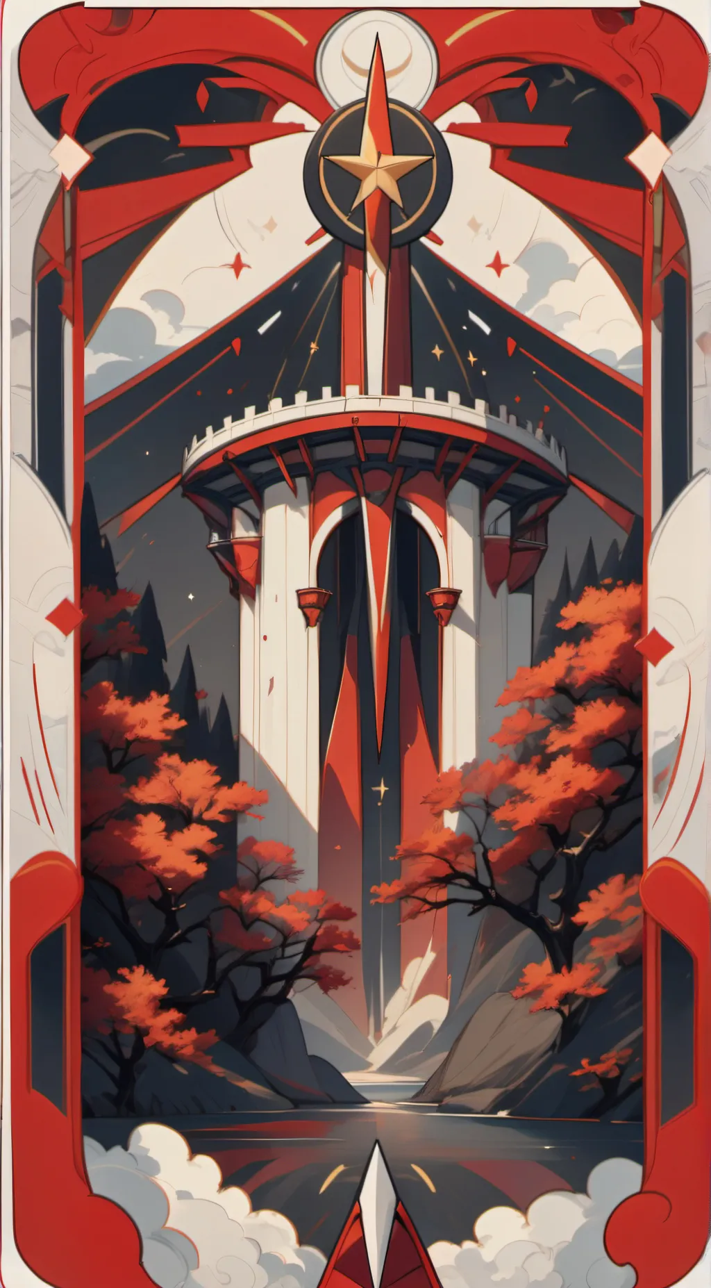 ai character: Leaf background