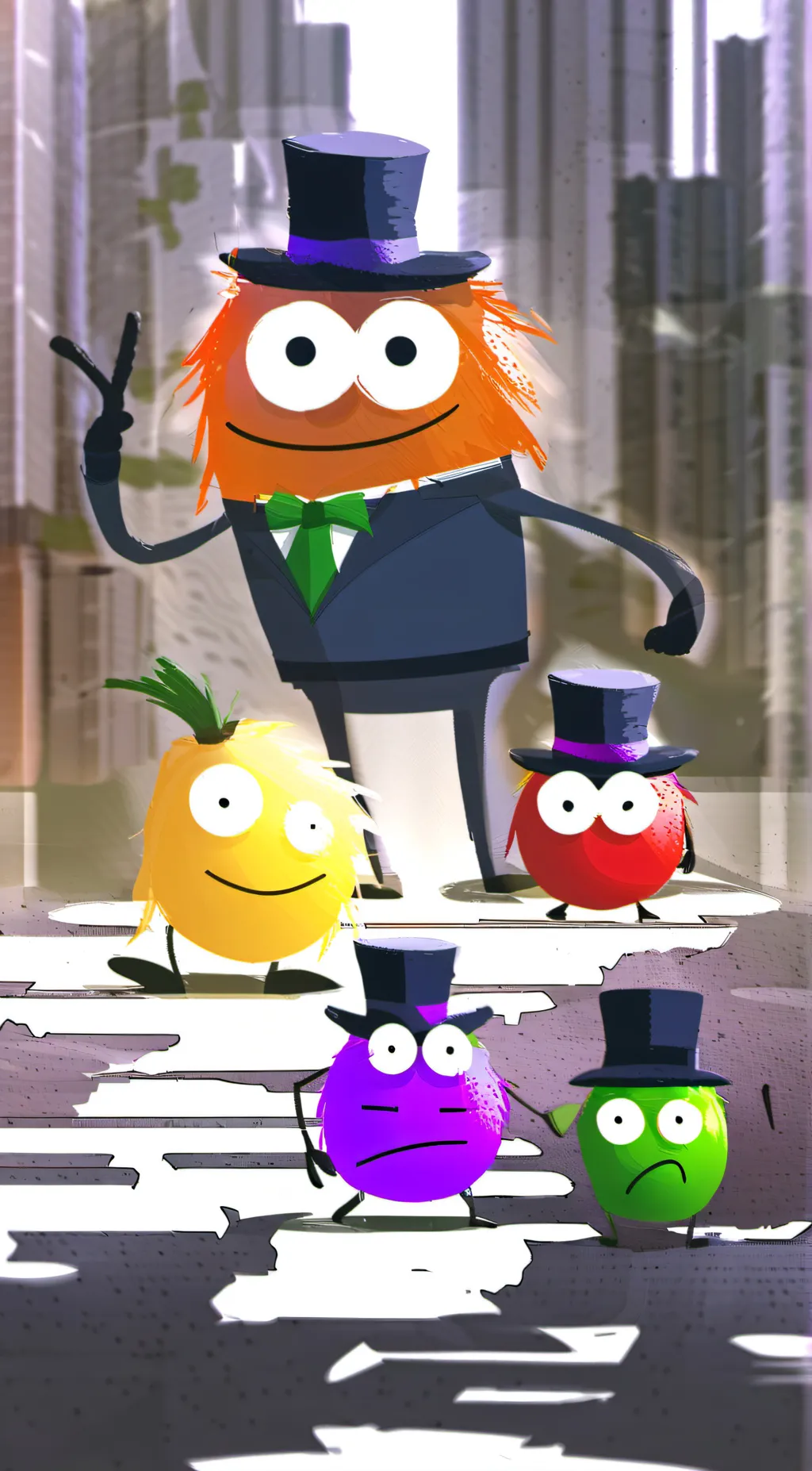 ai character: The Color Gang. background