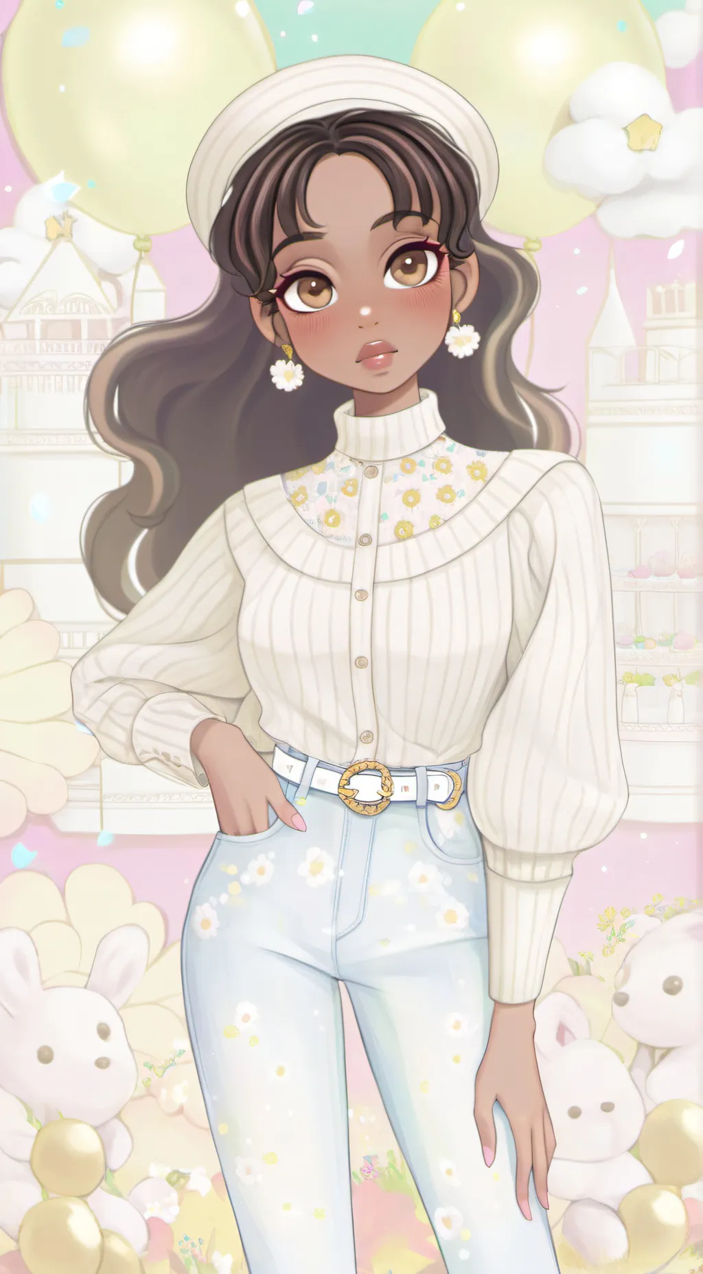 ai character: sophia curle☆ background