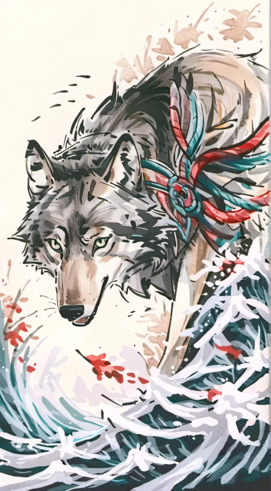 ai character: wolf background