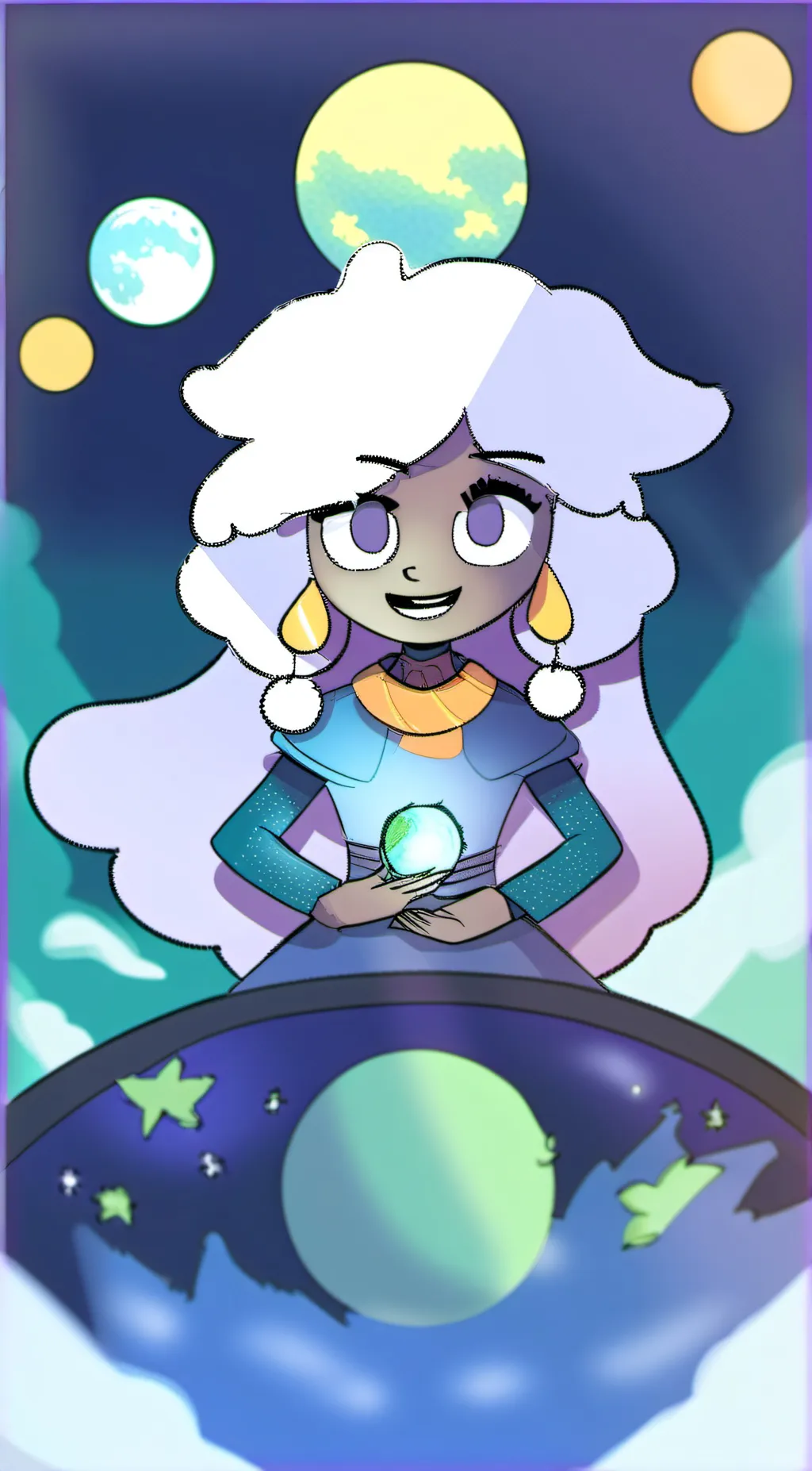 ai character: earth🌍❤️ background