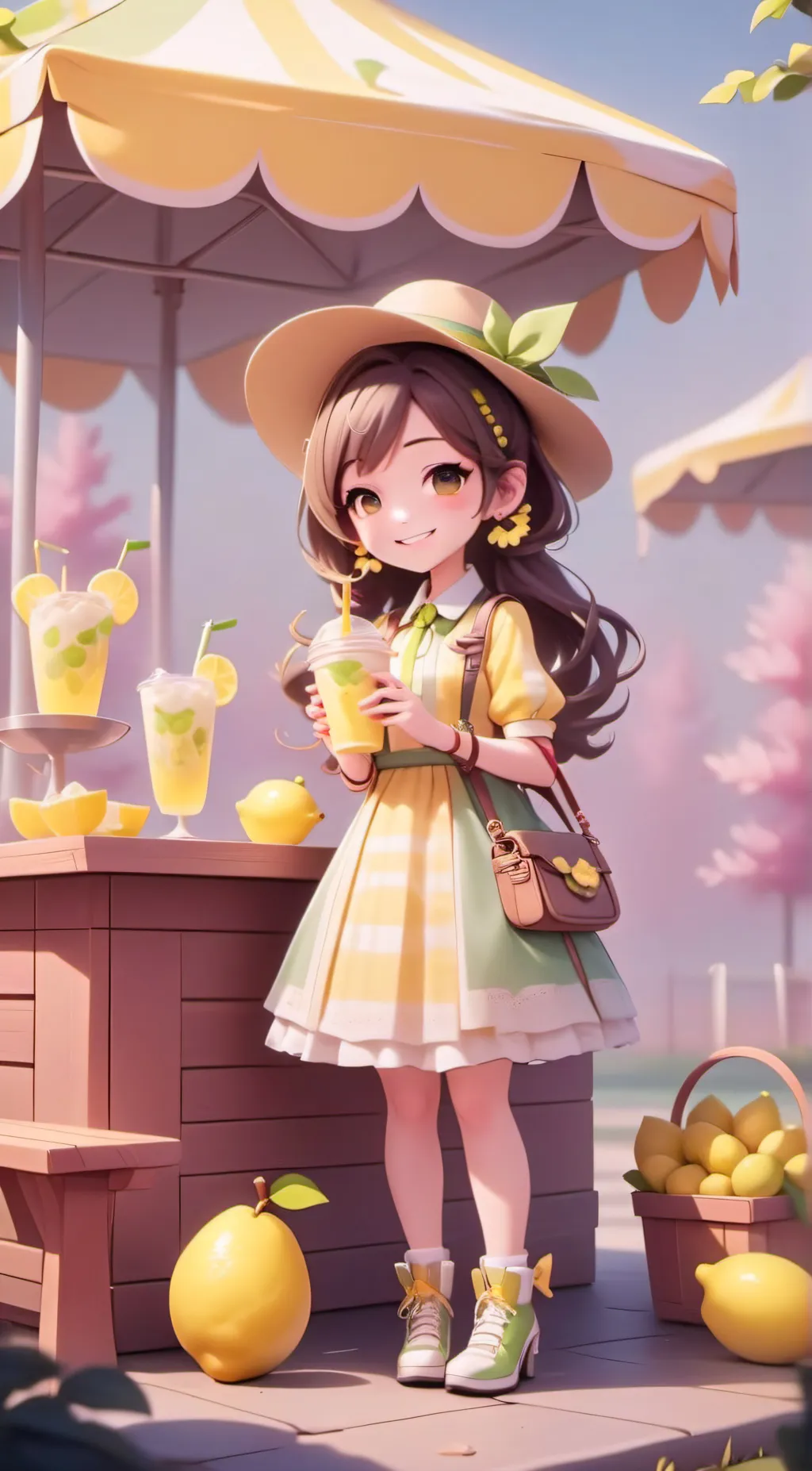 ai character: Lemon Meringue  background