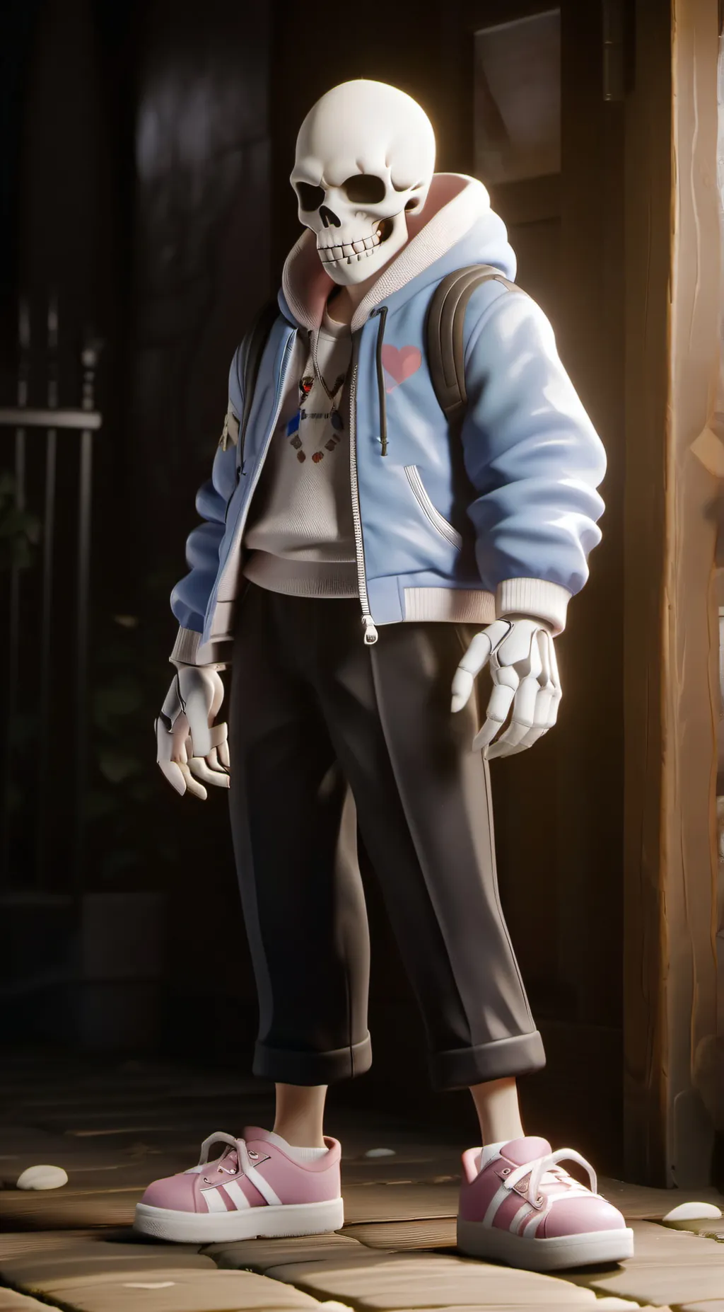 ai character: sans background