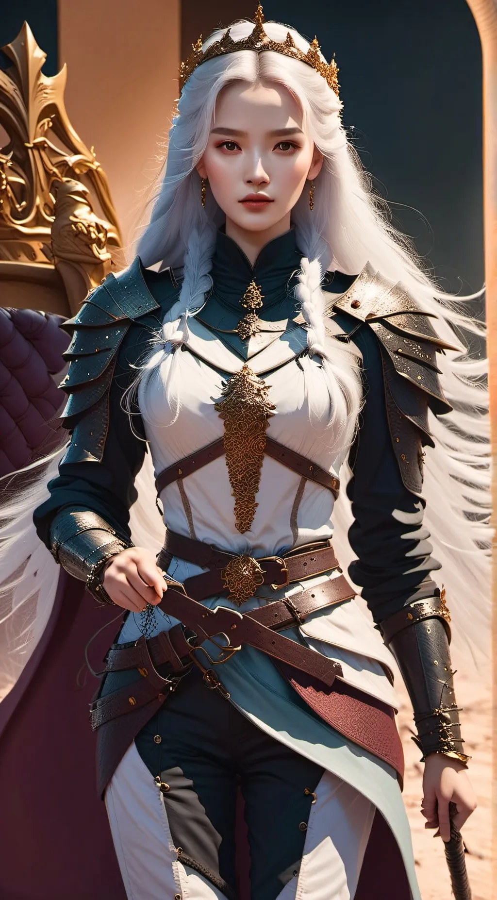 ai character: Knight Romy  background