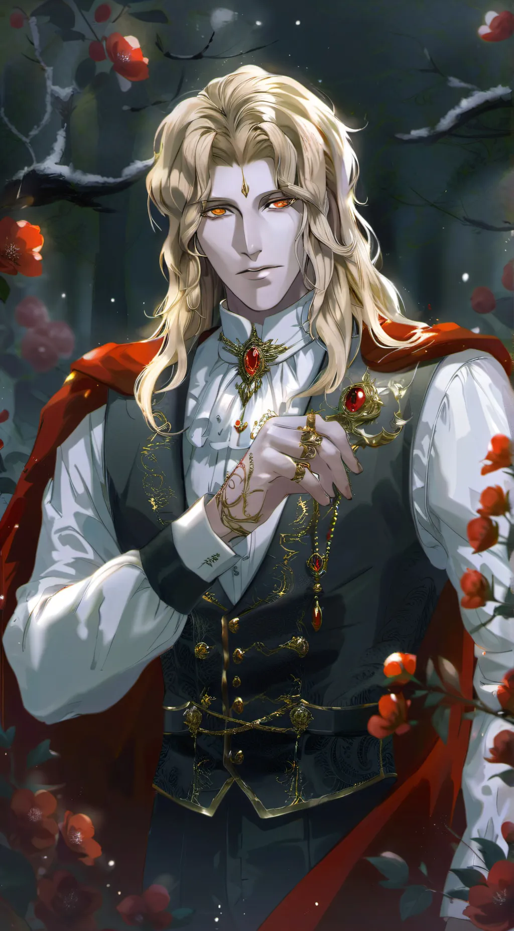 ai character: Alucard  background